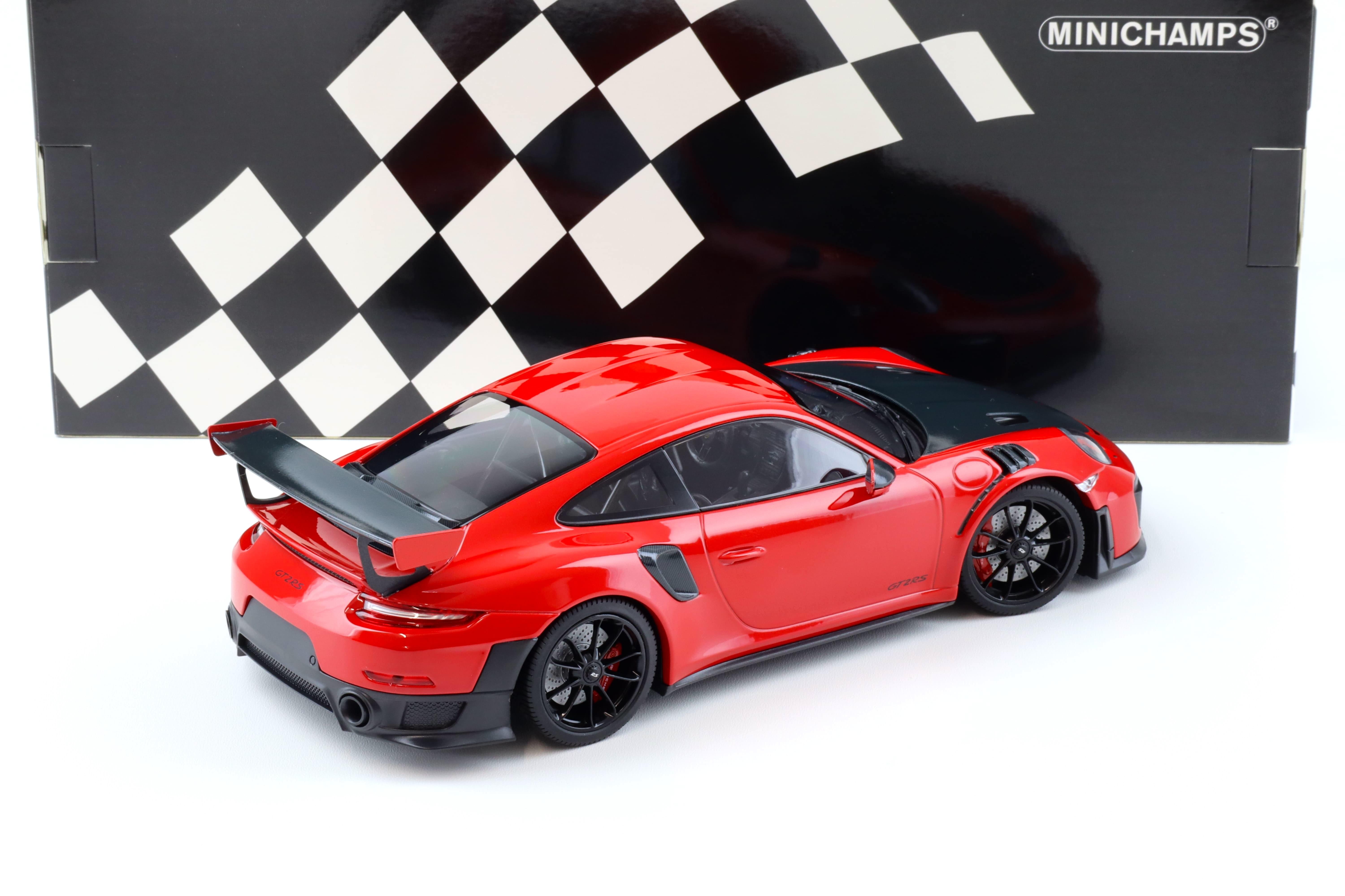 1:18 Minichamps Porsche 911 (991.2) GT2 RS red with black wheels 2018