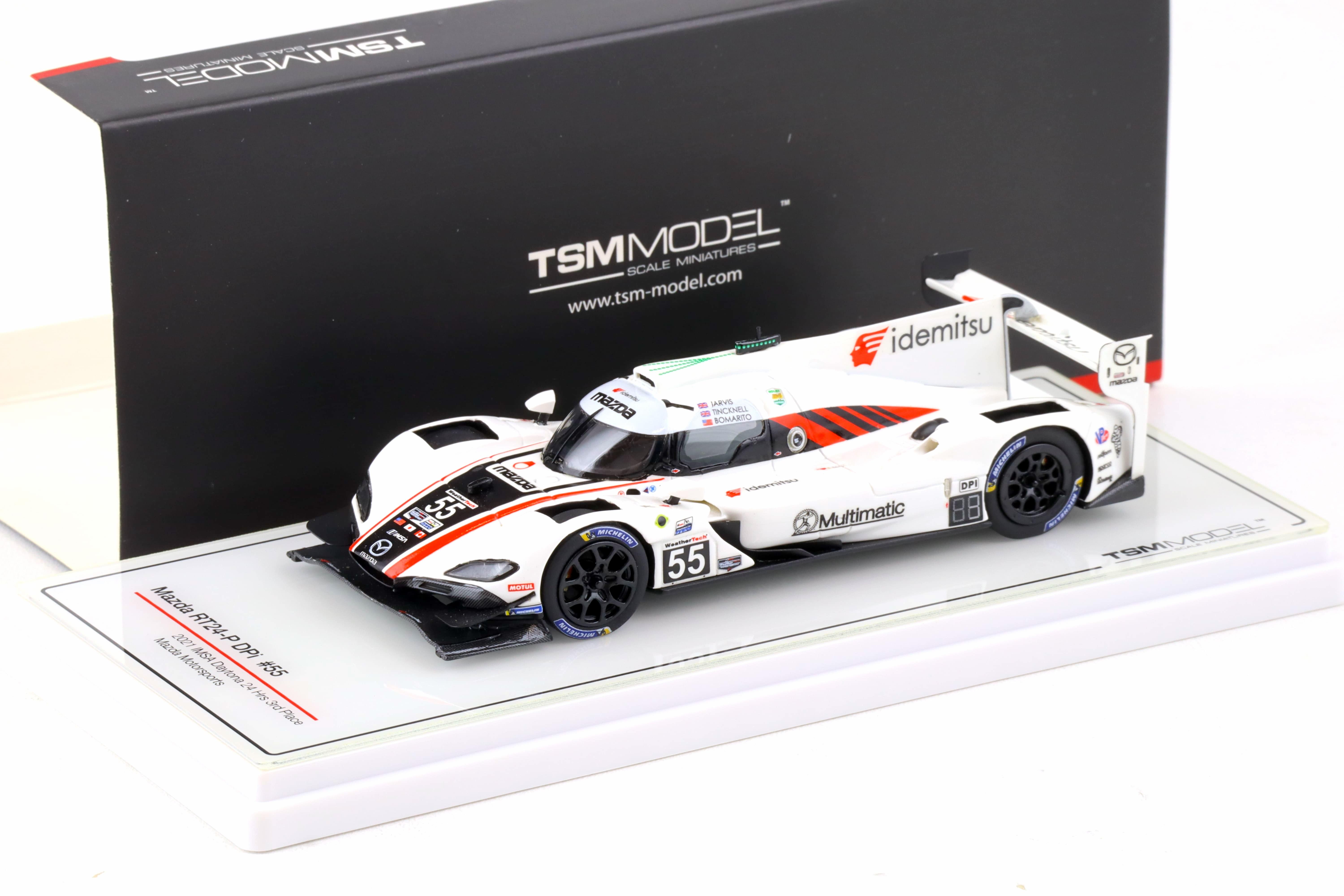 1:43 TSM Model Mazda RT24-P DPi #55 IMSA Daytona 24h 3rd Place 2021 TSM430554