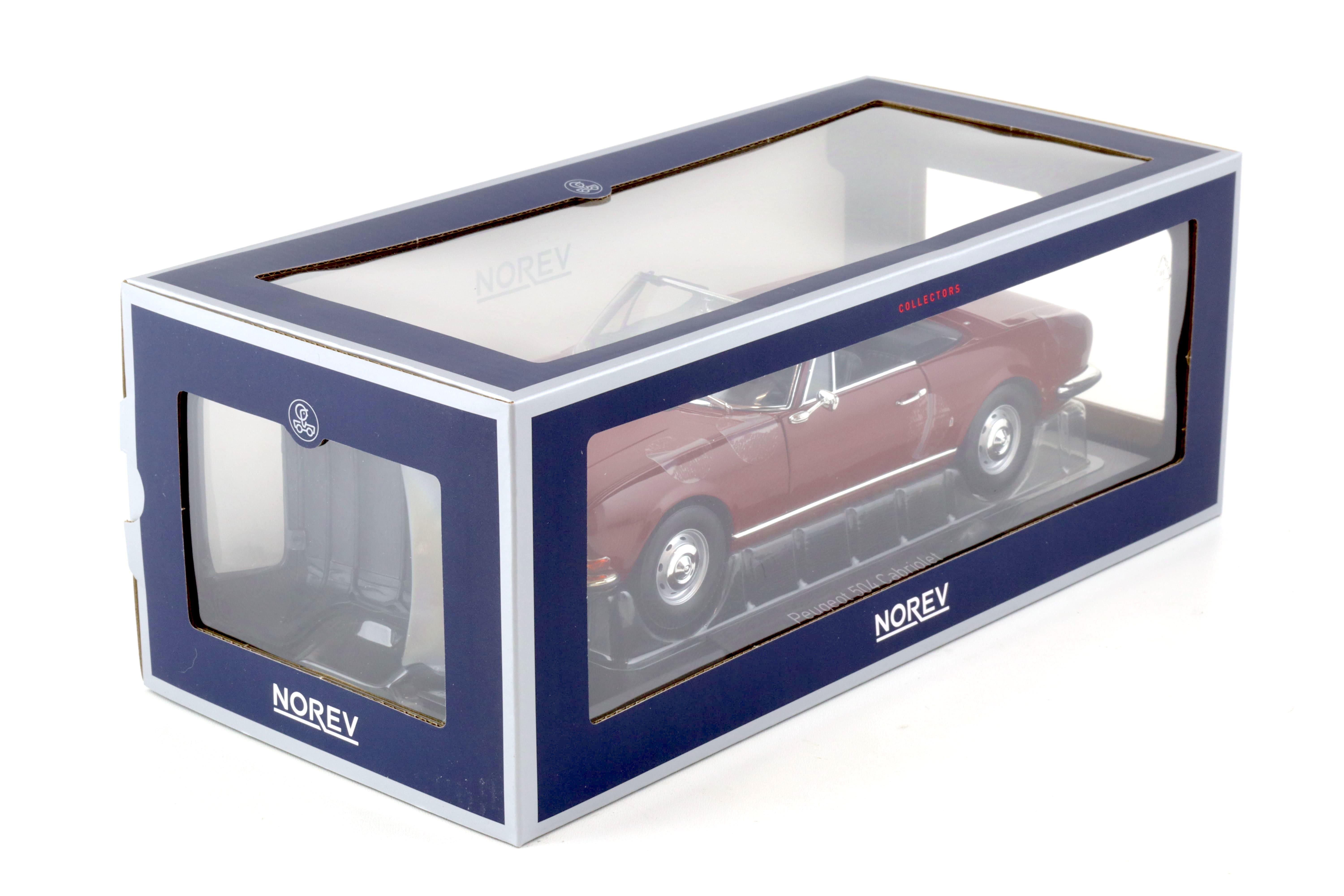 1:18 Norev Peugeot 504 Cabriolet 1969 Andalou red 184818