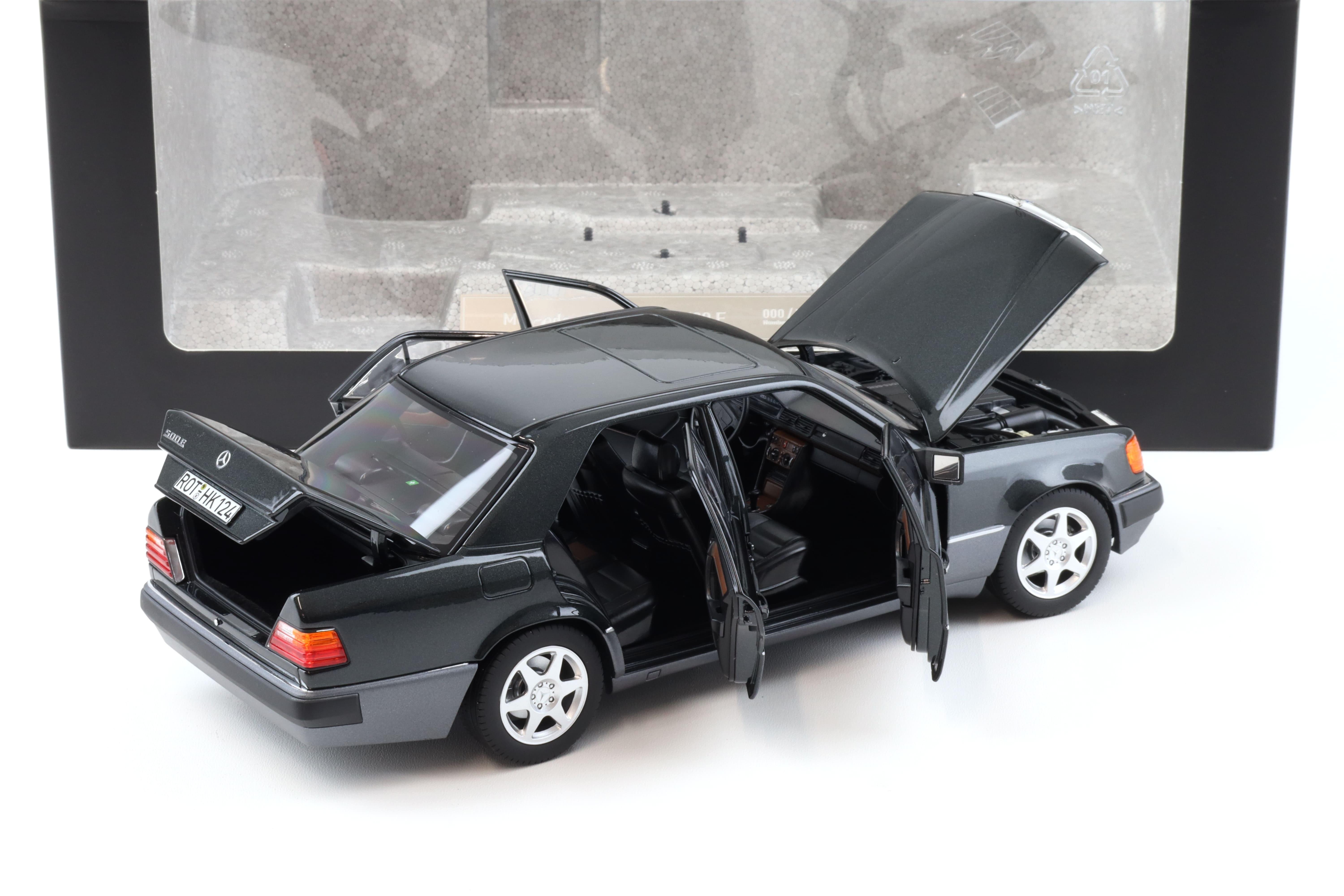 PREORDER: 1:18 Norev Mercedes 500 E W124 Limousine blue-black metallic DEALER VERSION