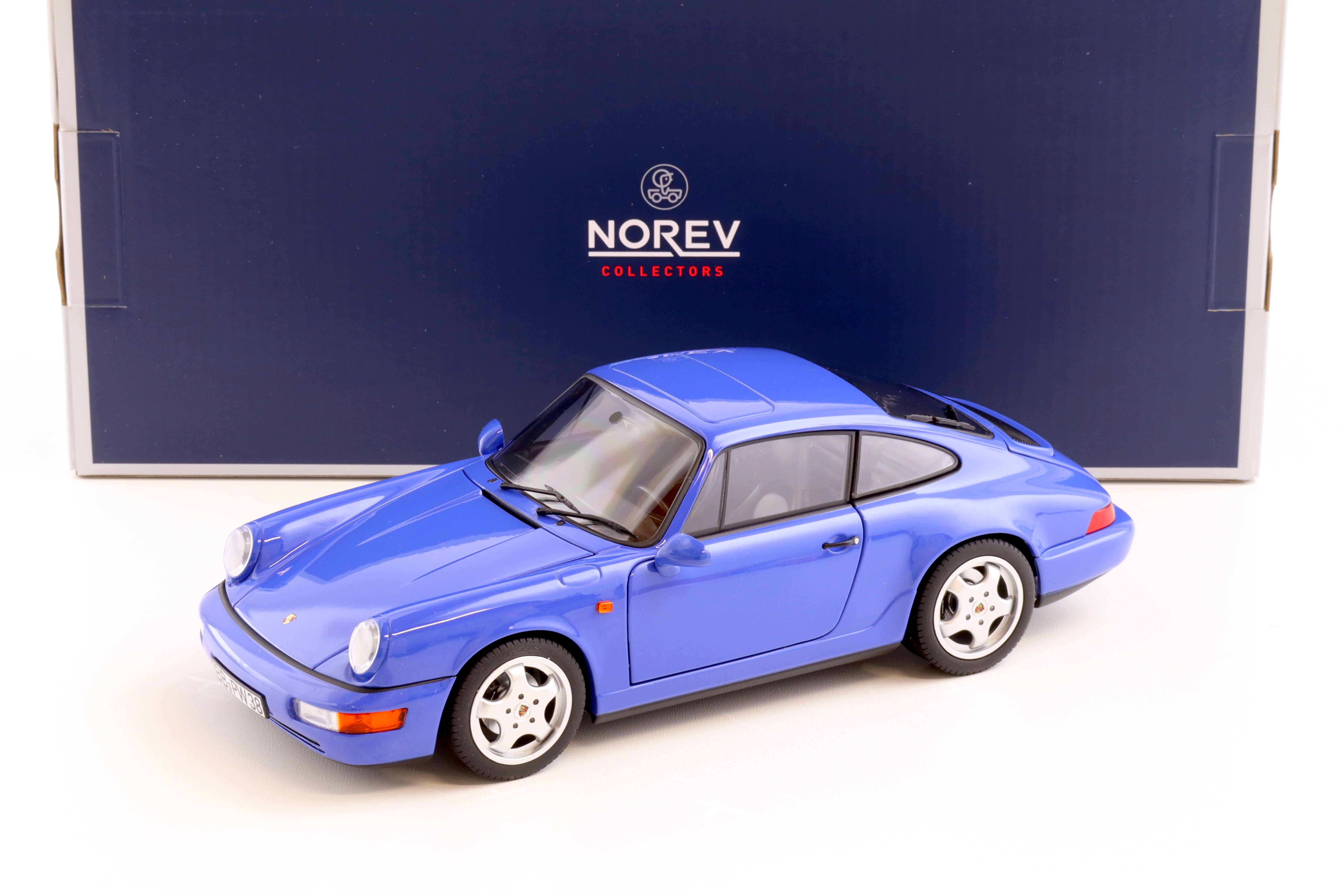 1:18 Norev Porsche 911 (964) Carrera 4 Coupe 1990 Maritim blue - Limited 504 pcs.