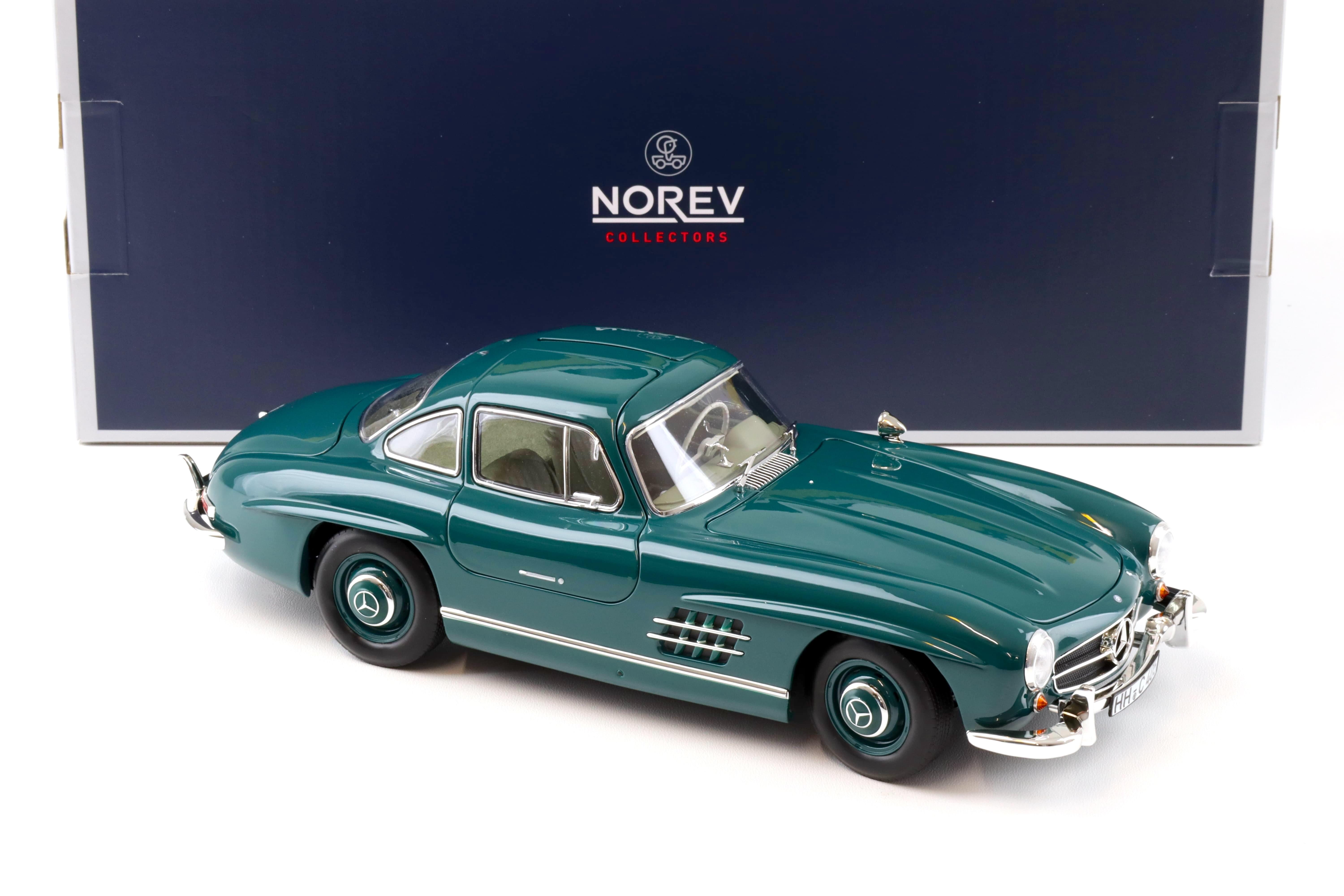 1:18 Norev Mercedes 300 SL Flügeltürer Gullwing 1954 green