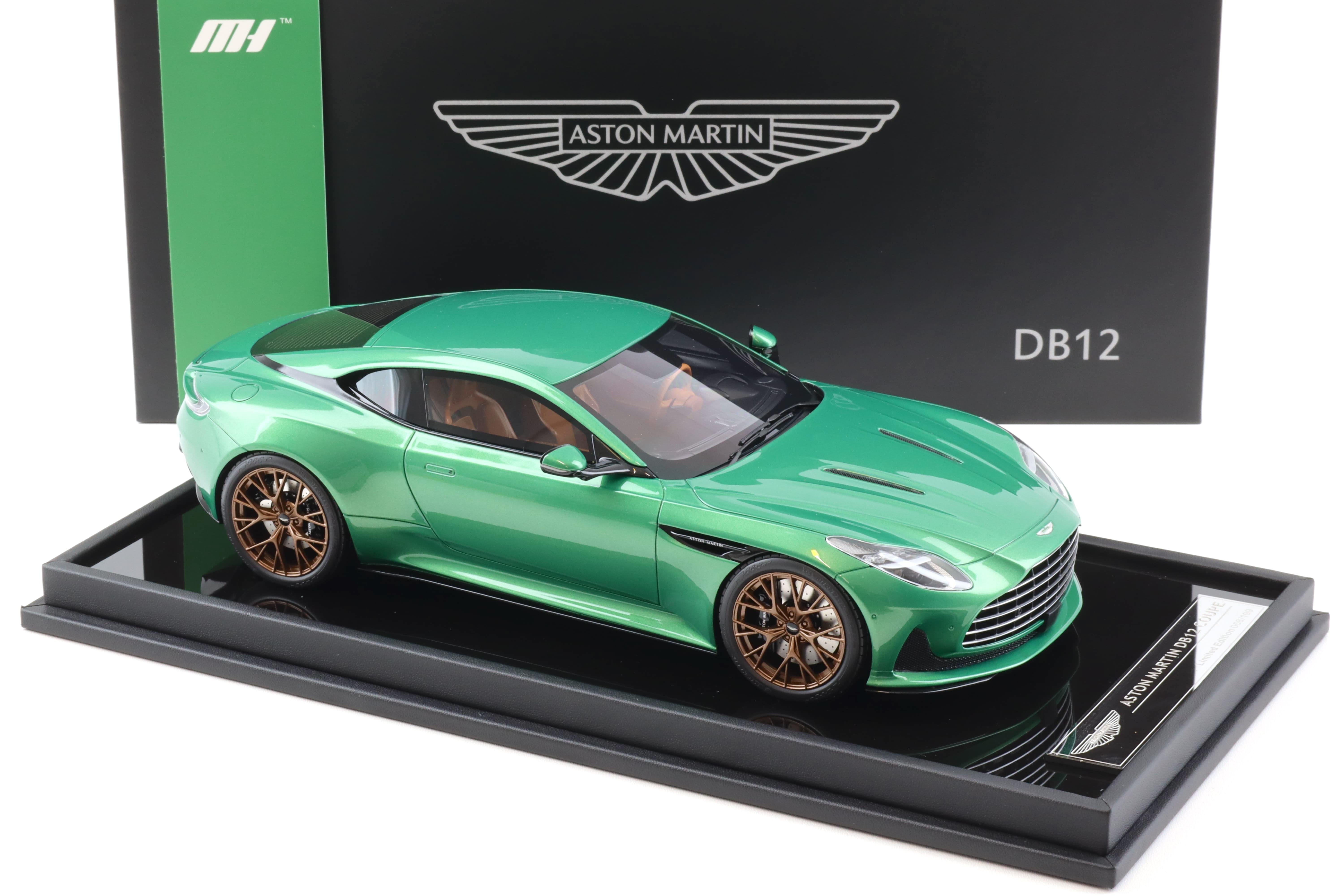 1:18 Motorhelix Aston Martin DB12 Coupe 2023 Iridescent Emerald green - Limited 199 pcs.