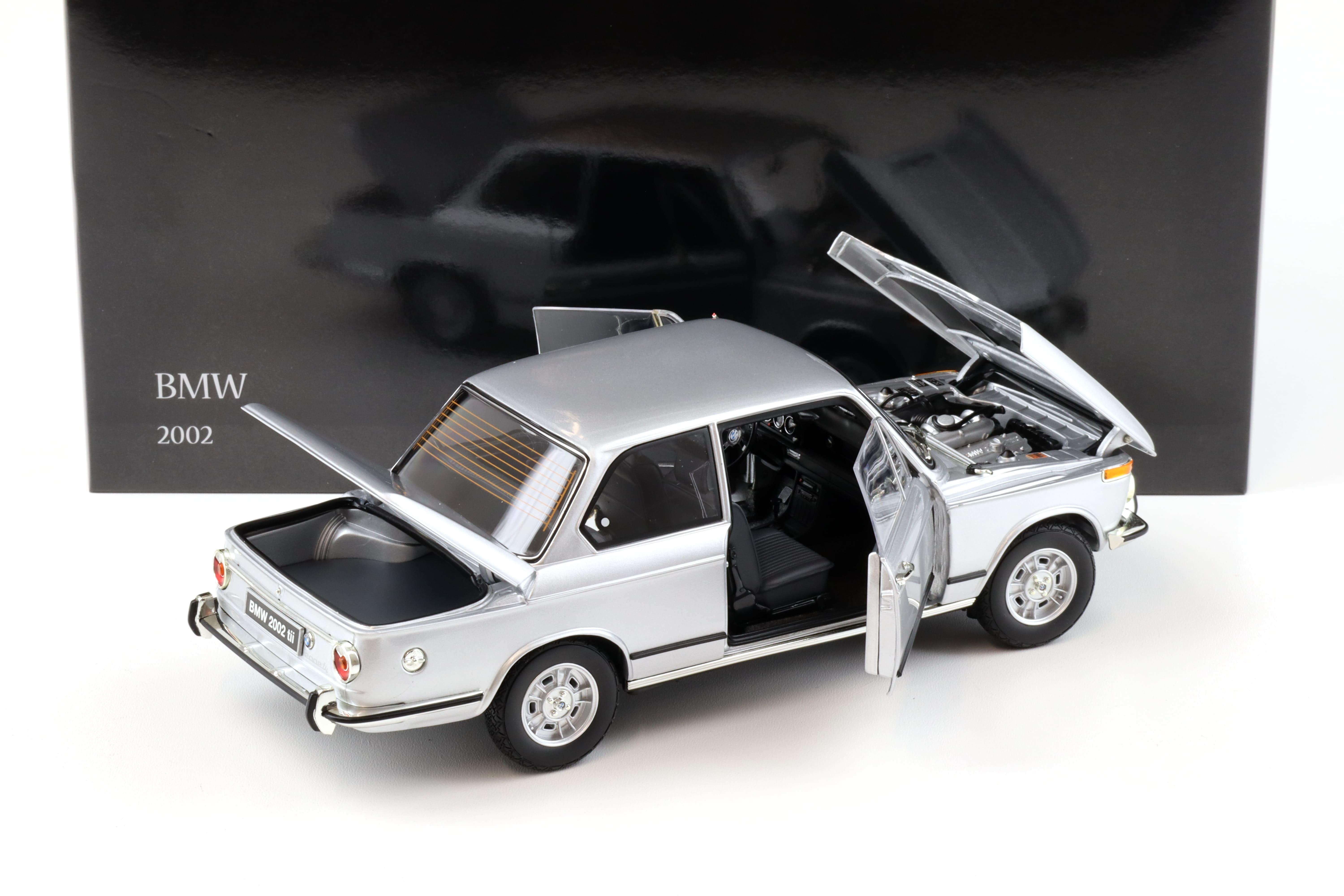 1:18 Kyosho BMW 2002 Tii 1972 silver 08543S