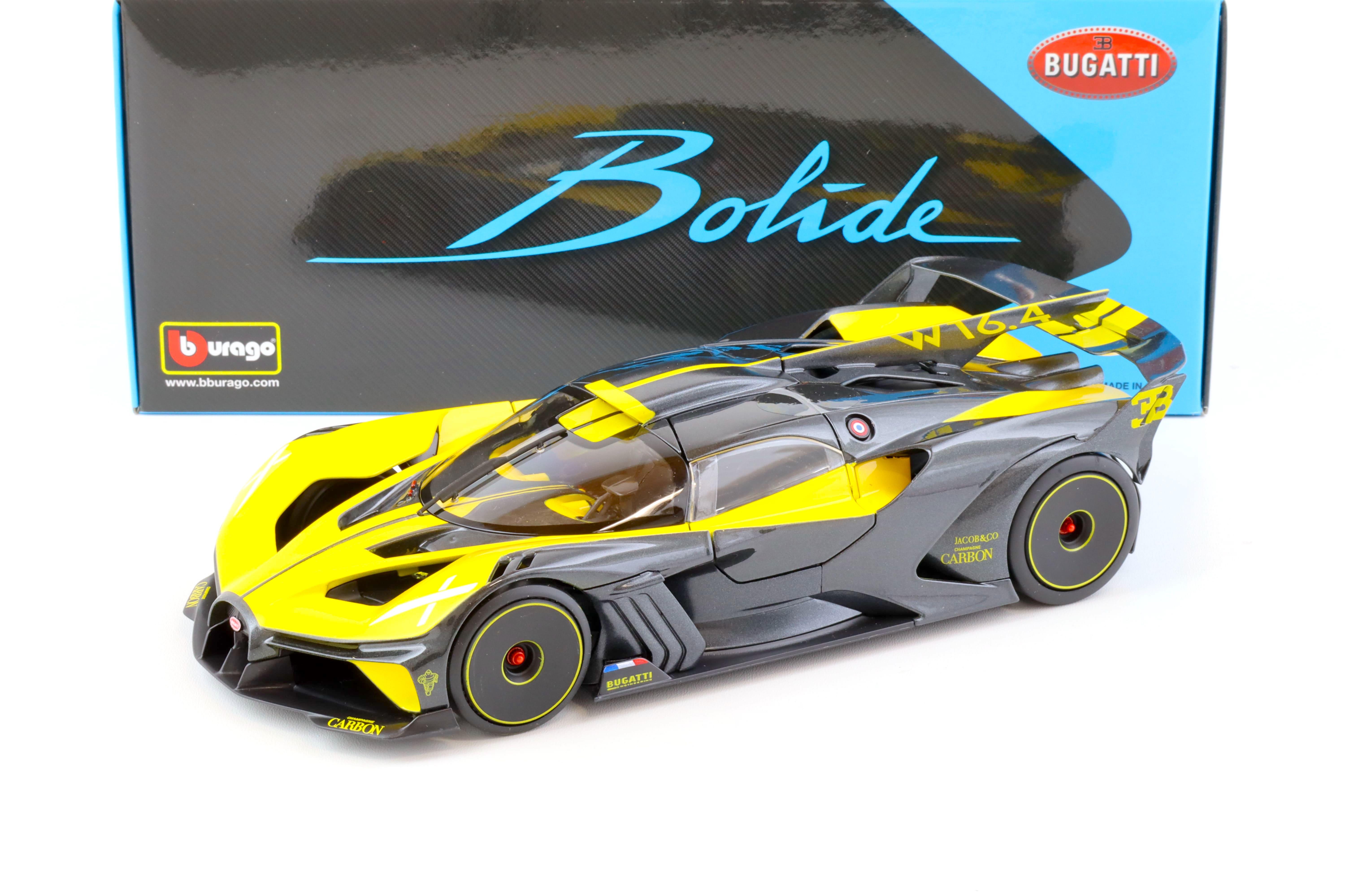 1:18 Bburago Bugatti Bolide 2020 yellow/ grey