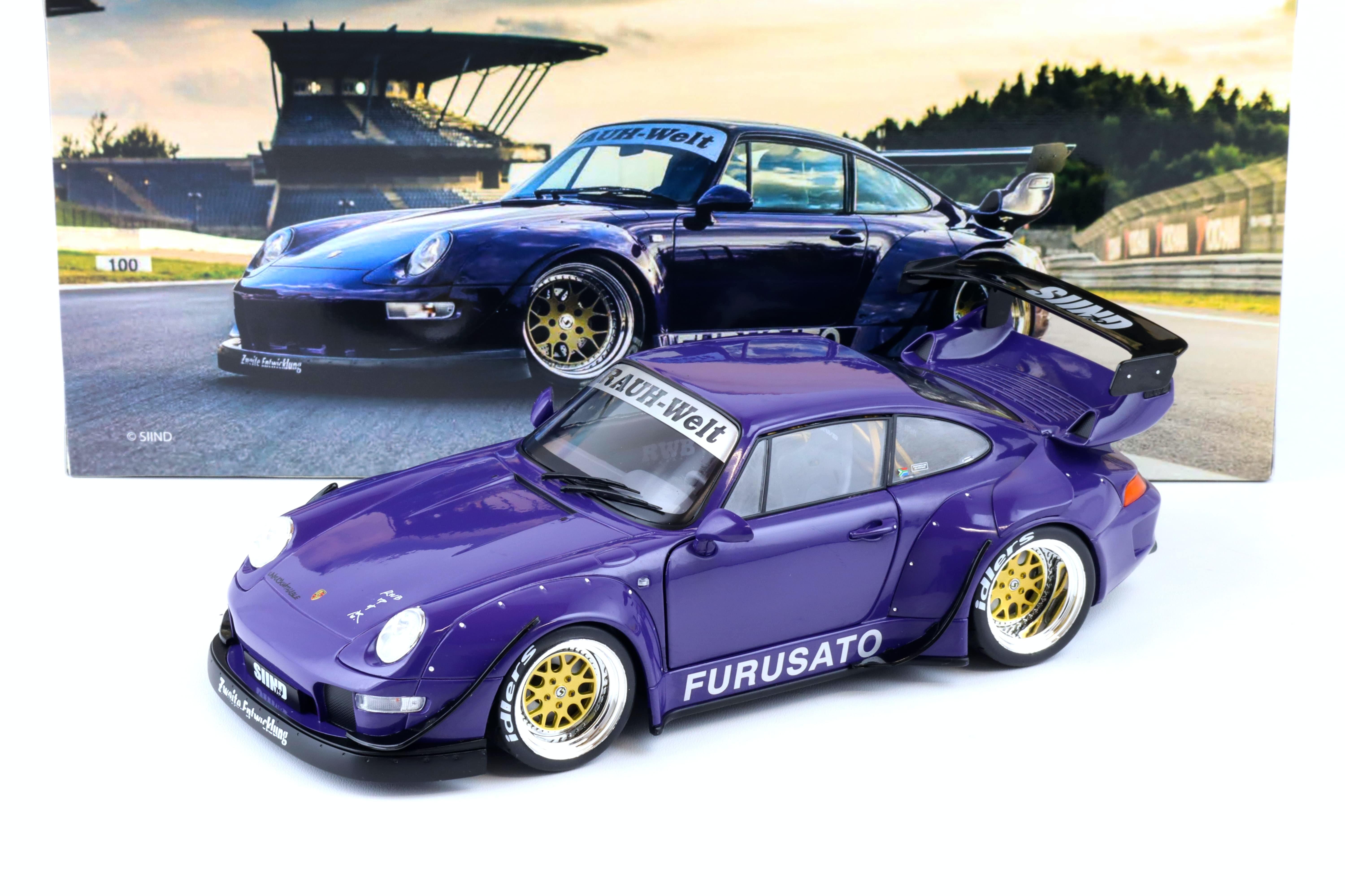 1:18 WERK83 Porsche 911 (993) RWB RAUH-Welt Furusato Sidney Hoffmann purple