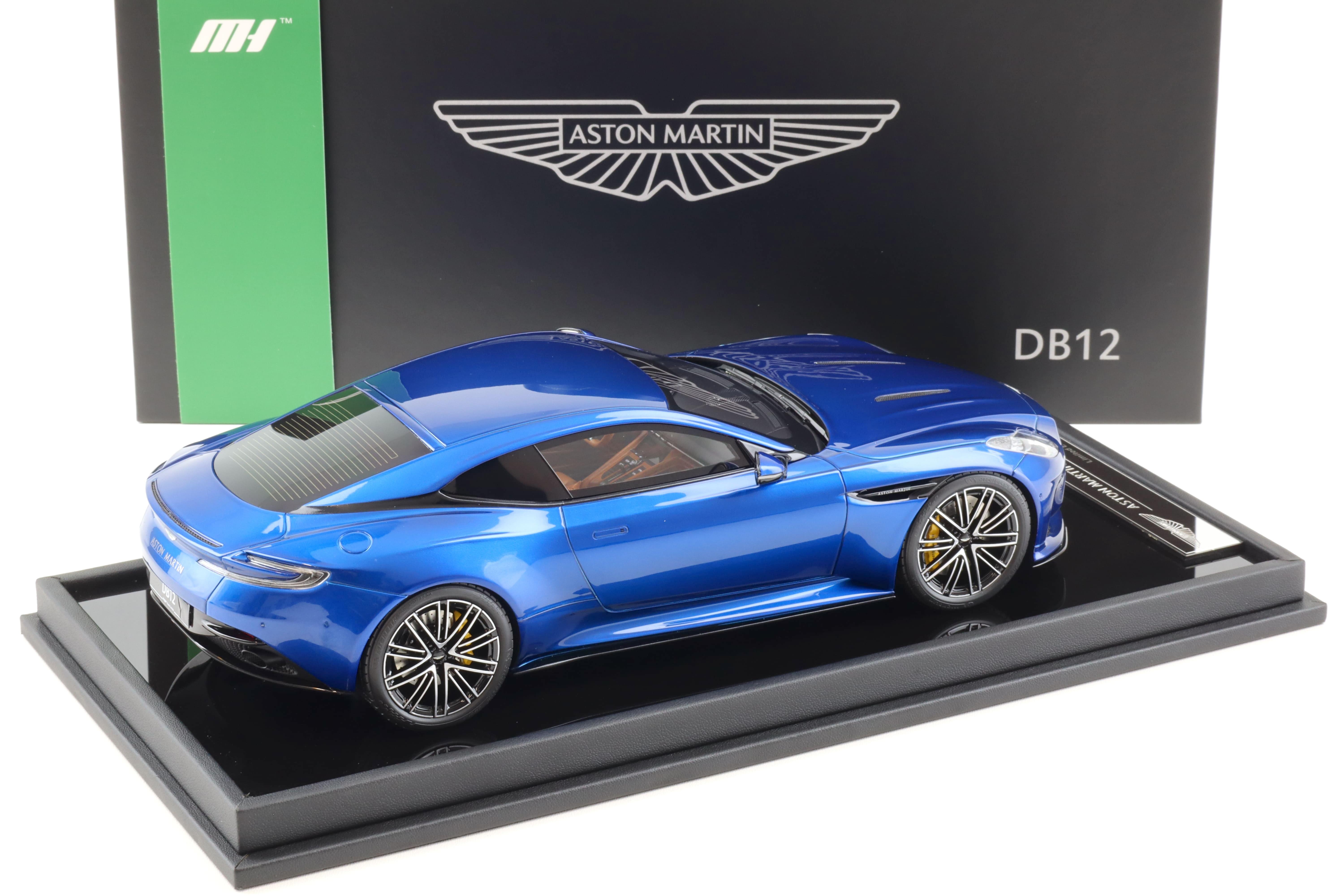 1:18 Motorhelix Aston Martin DB12 Coupe 2023 Ion blue- Limited 99 pcs.