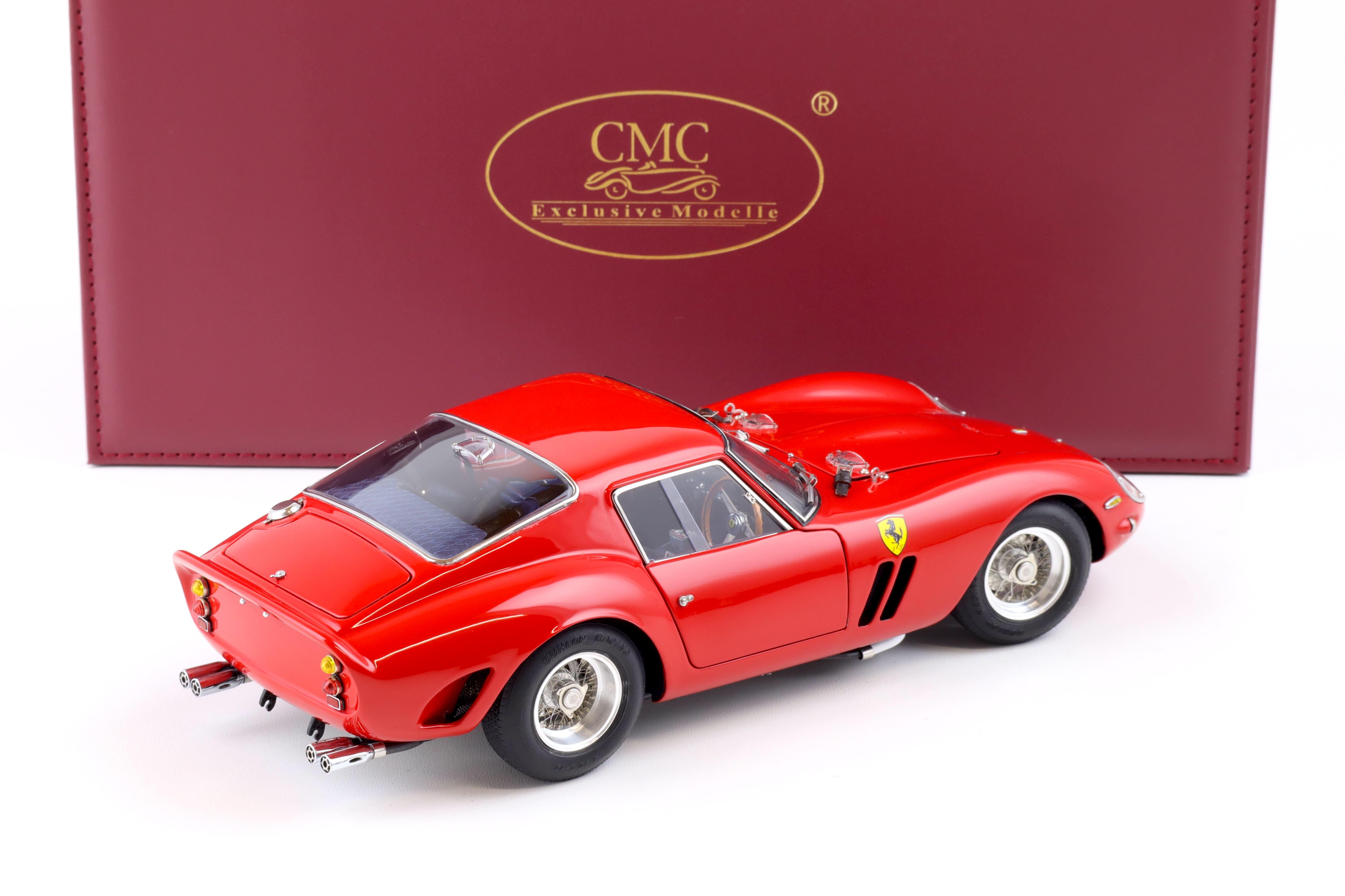 1:18 CMC Ferrari 250 GTO RHD 1963/64 London Motor Show Ron Fry red M-256