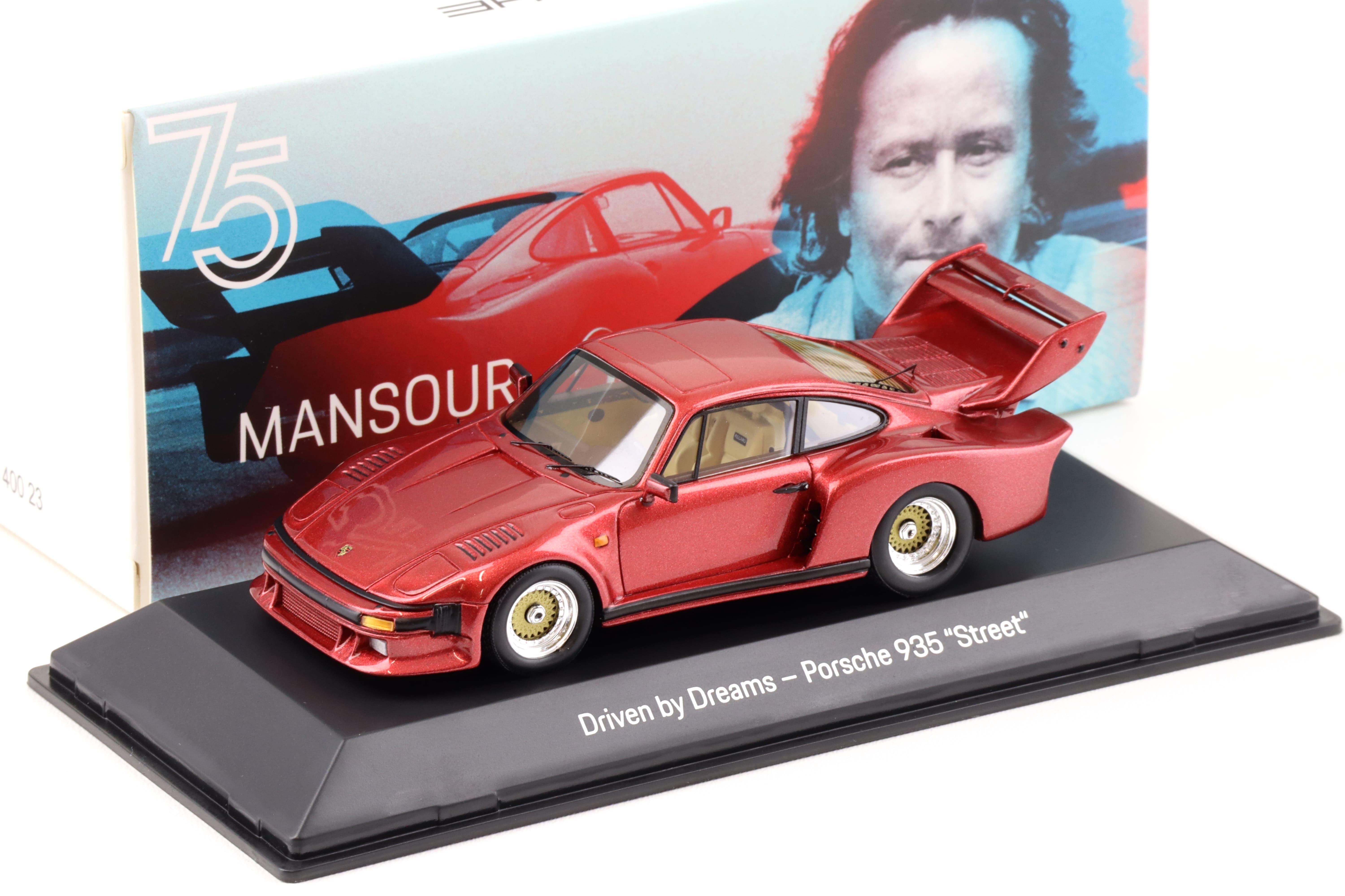 1:43 Spark Porsche 911 Turbo TAG 935 Street red Mansour Ojjeh MAP Porsche Museum