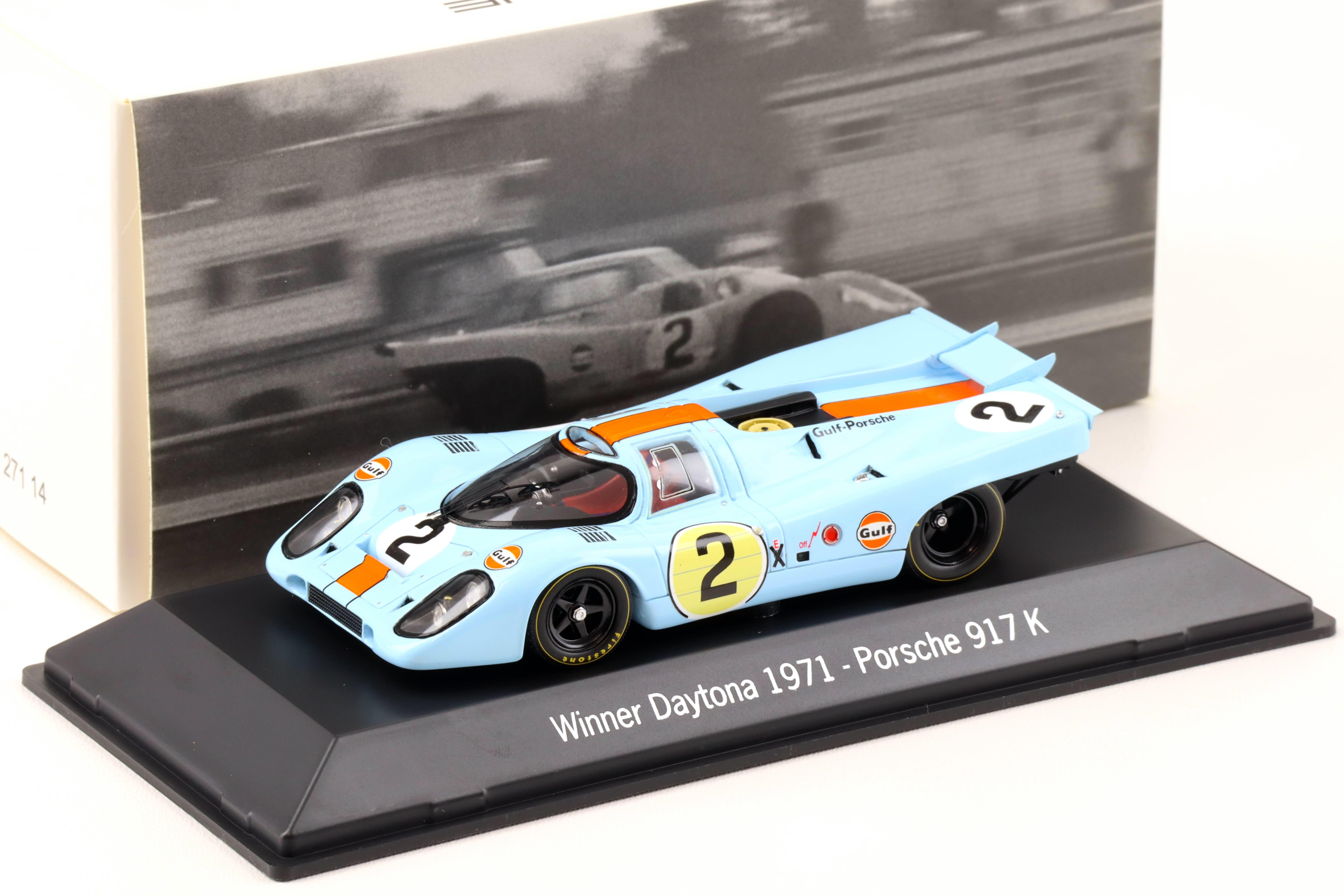 1:43 Spark Porsche 917K Winner Daytona 1971 Gulf #2 MAP Porsche Museum