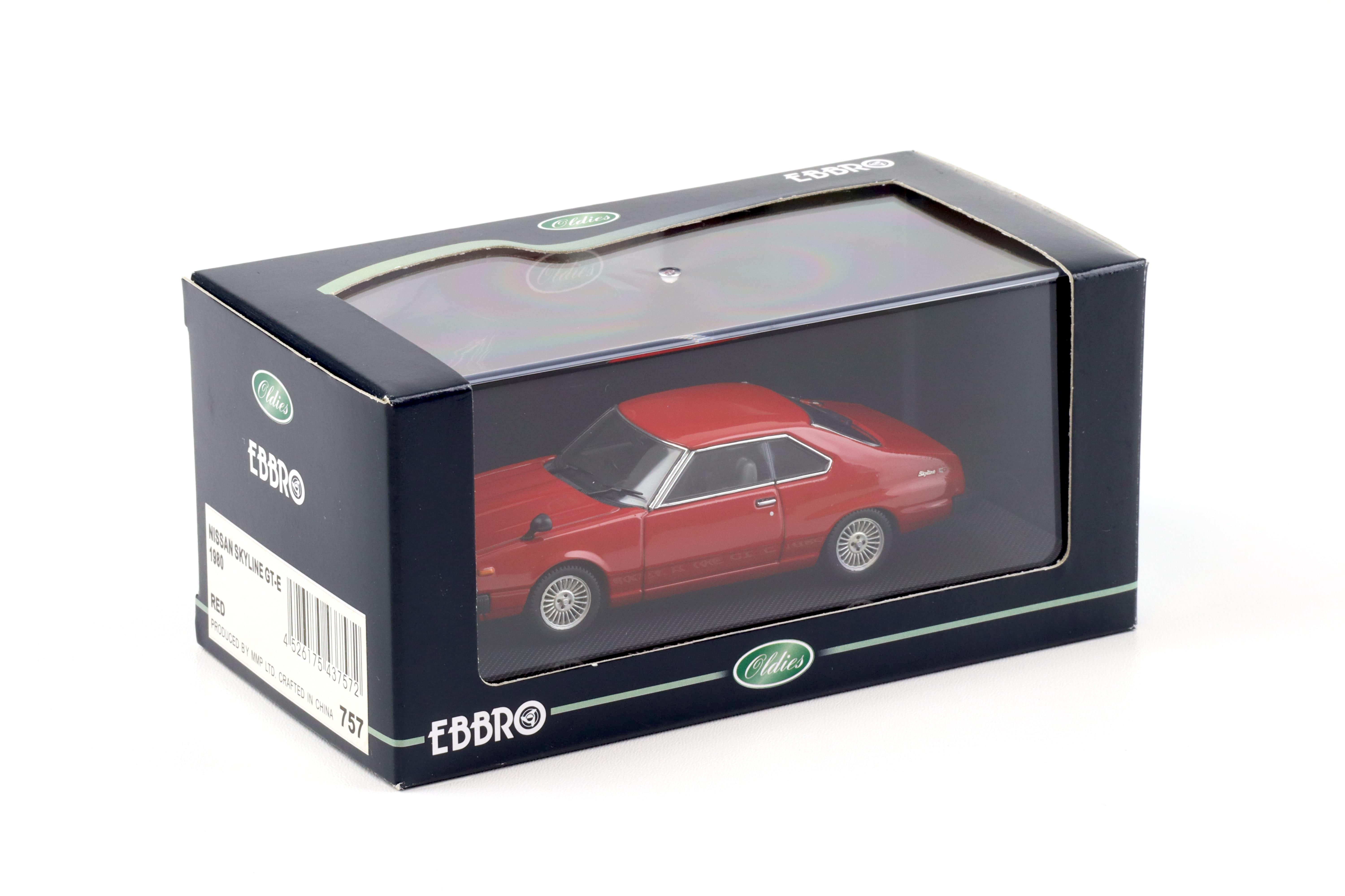 1:43 Ebbro Nissan Skyline GT-E 1980 red 