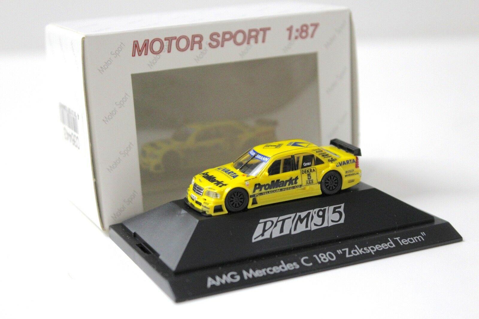 1:87 Herpa AMG Mercedes C180 ZAKSPEED ProMarkt Grau #5