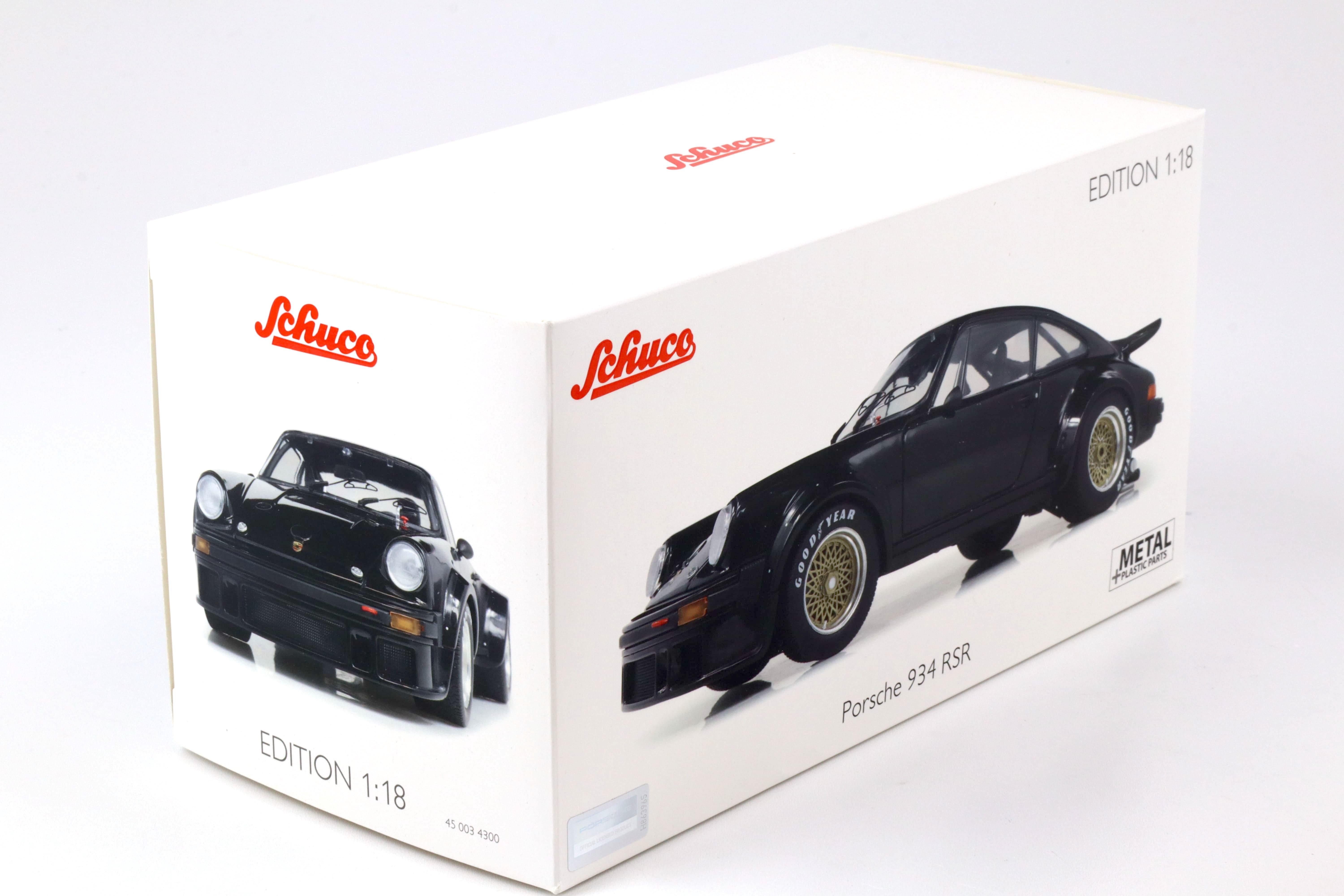 1:18 Schuco Porsche 934 RSR Street plain black