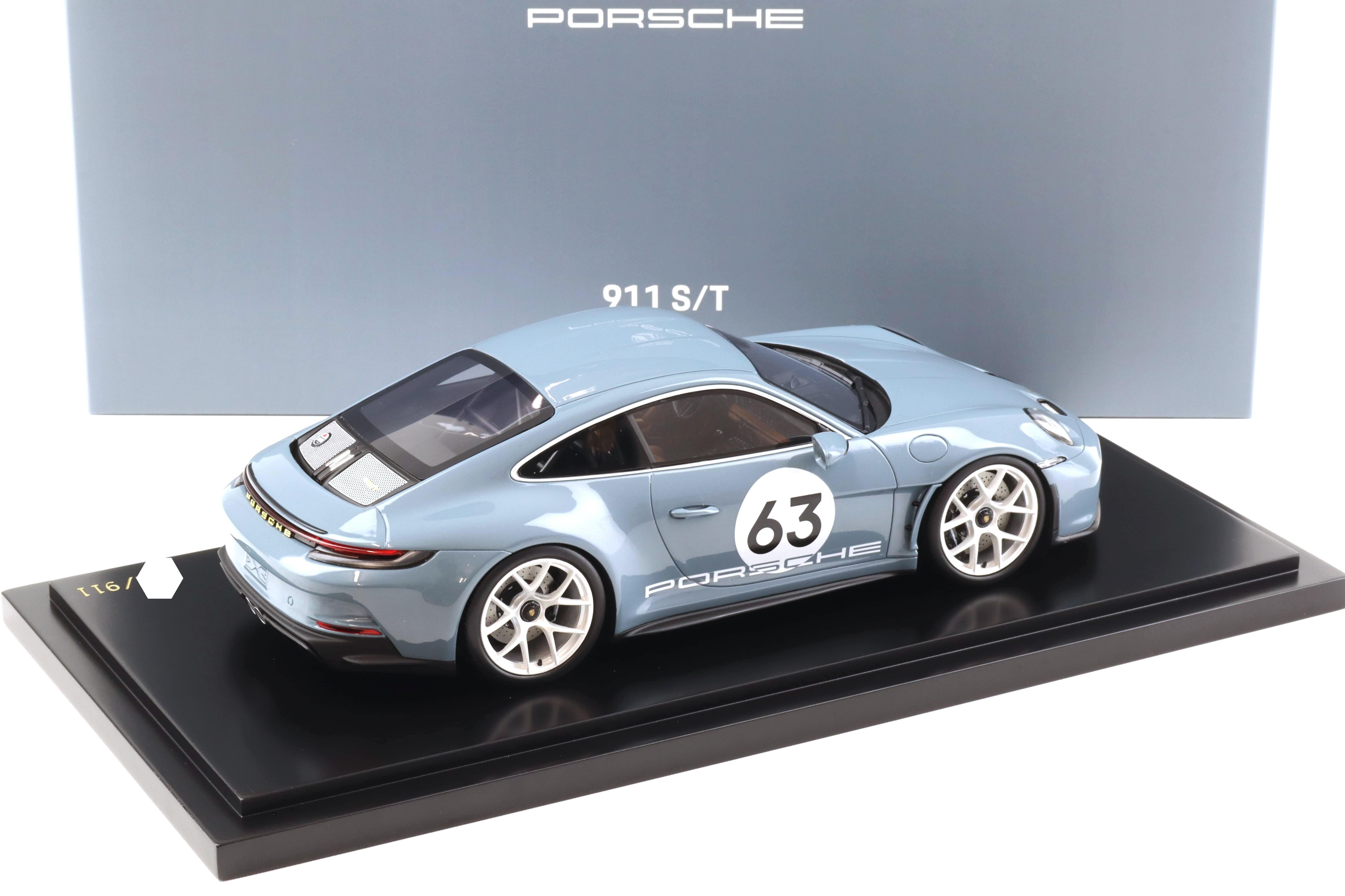 1:18 Spark Porsche 911 (992) S/T Coupe Heritage Design #62 shore blue WAP DEALER