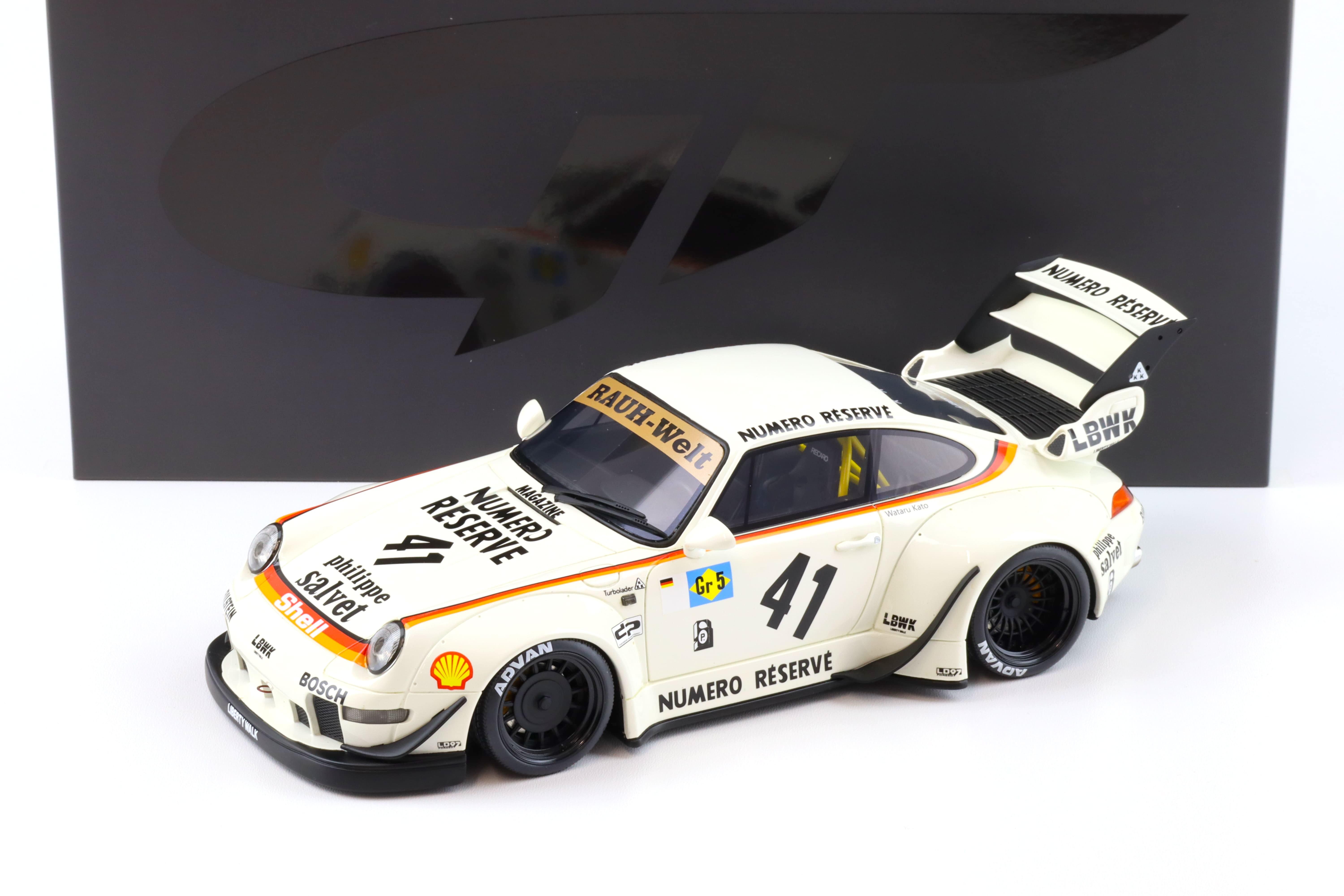 1:18 GT Spirit GT451 Porsche 911 993 RWB Rauh-Welt Kato San white 2023