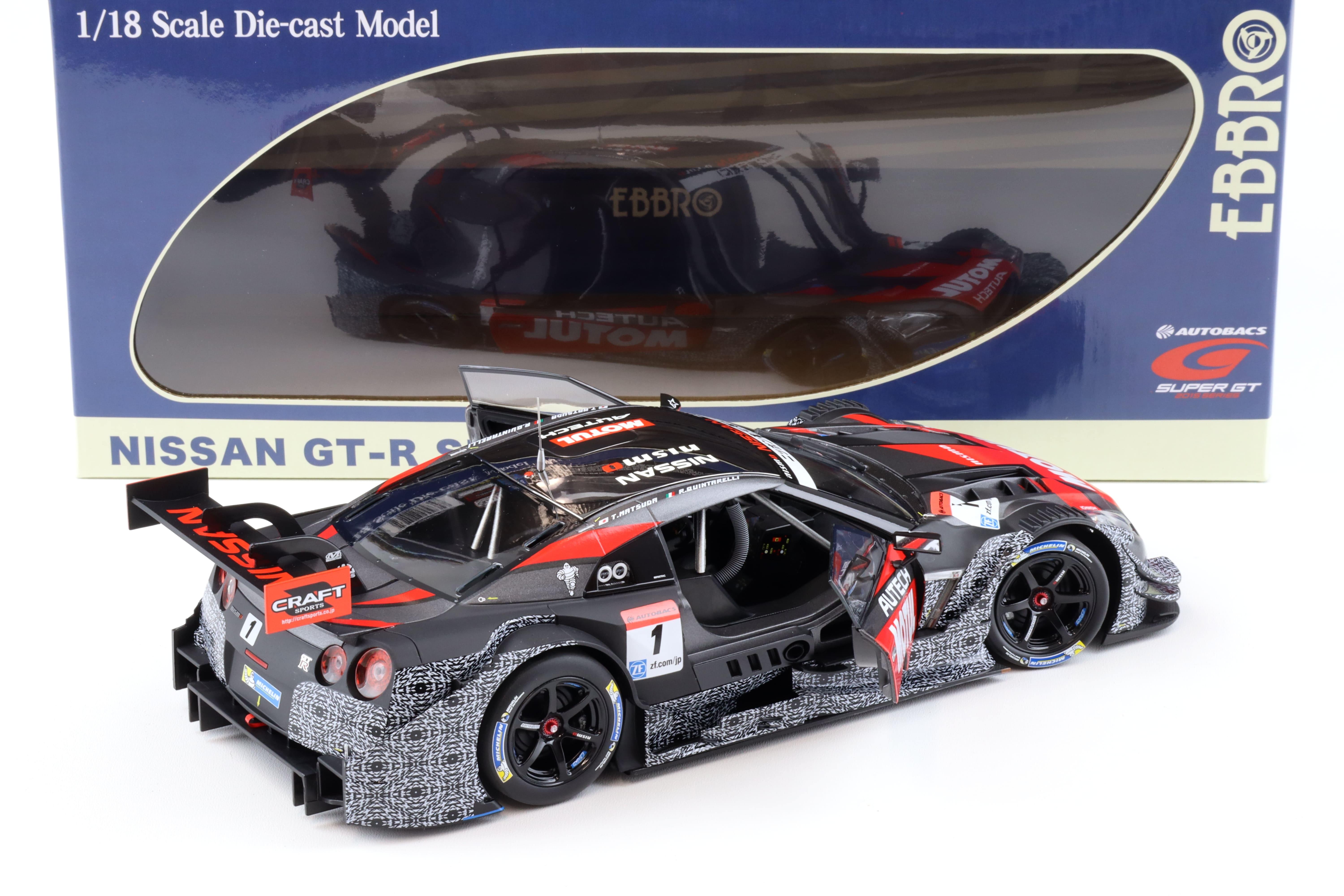 1:18 Ebbro Nissan GT-R Super GT500 2015 Okayama Test #1 MOTUL AUTECH