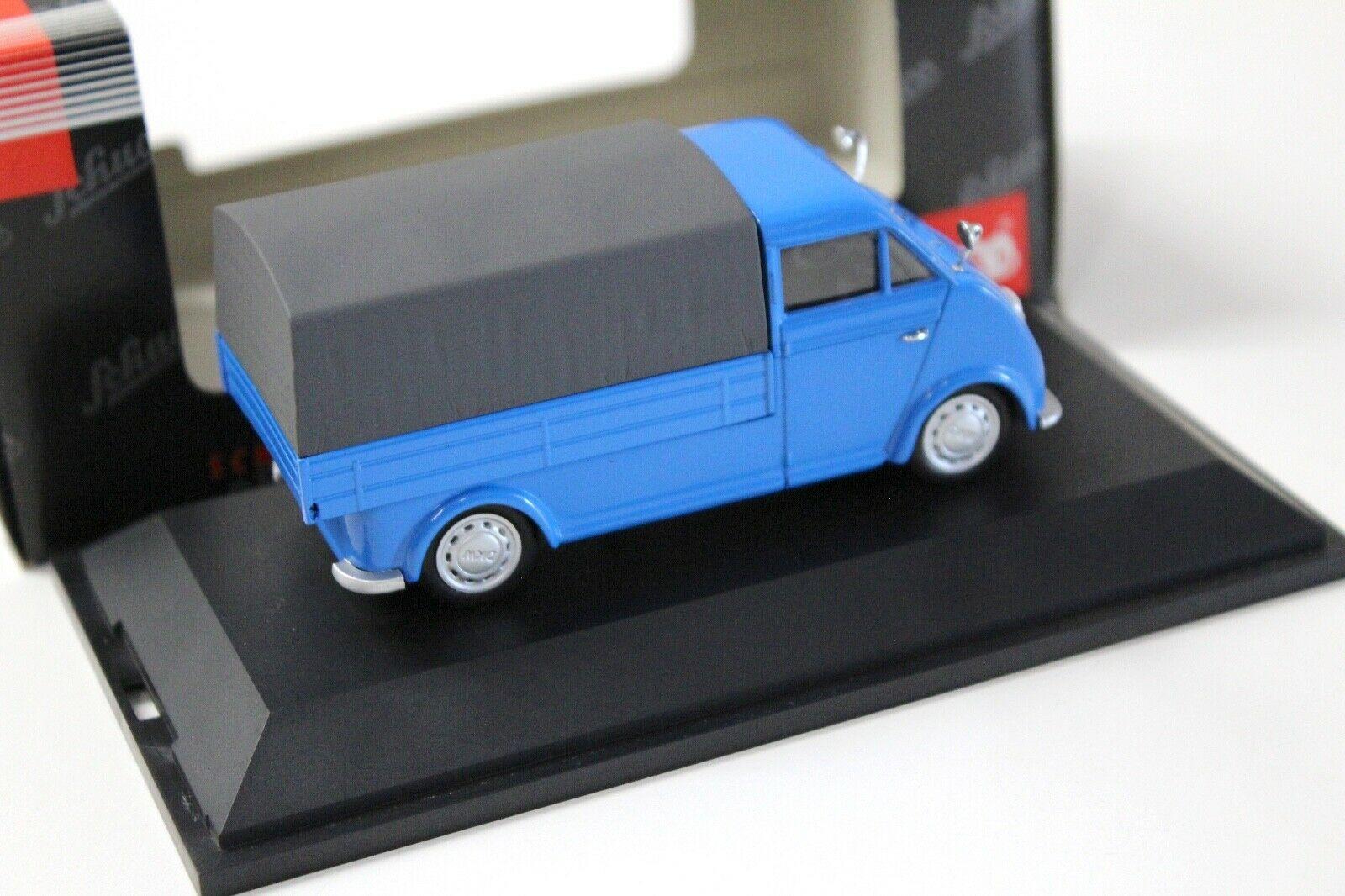 1:43 Schuco DKW Schnelllaster Pritsche/ Plane blue 