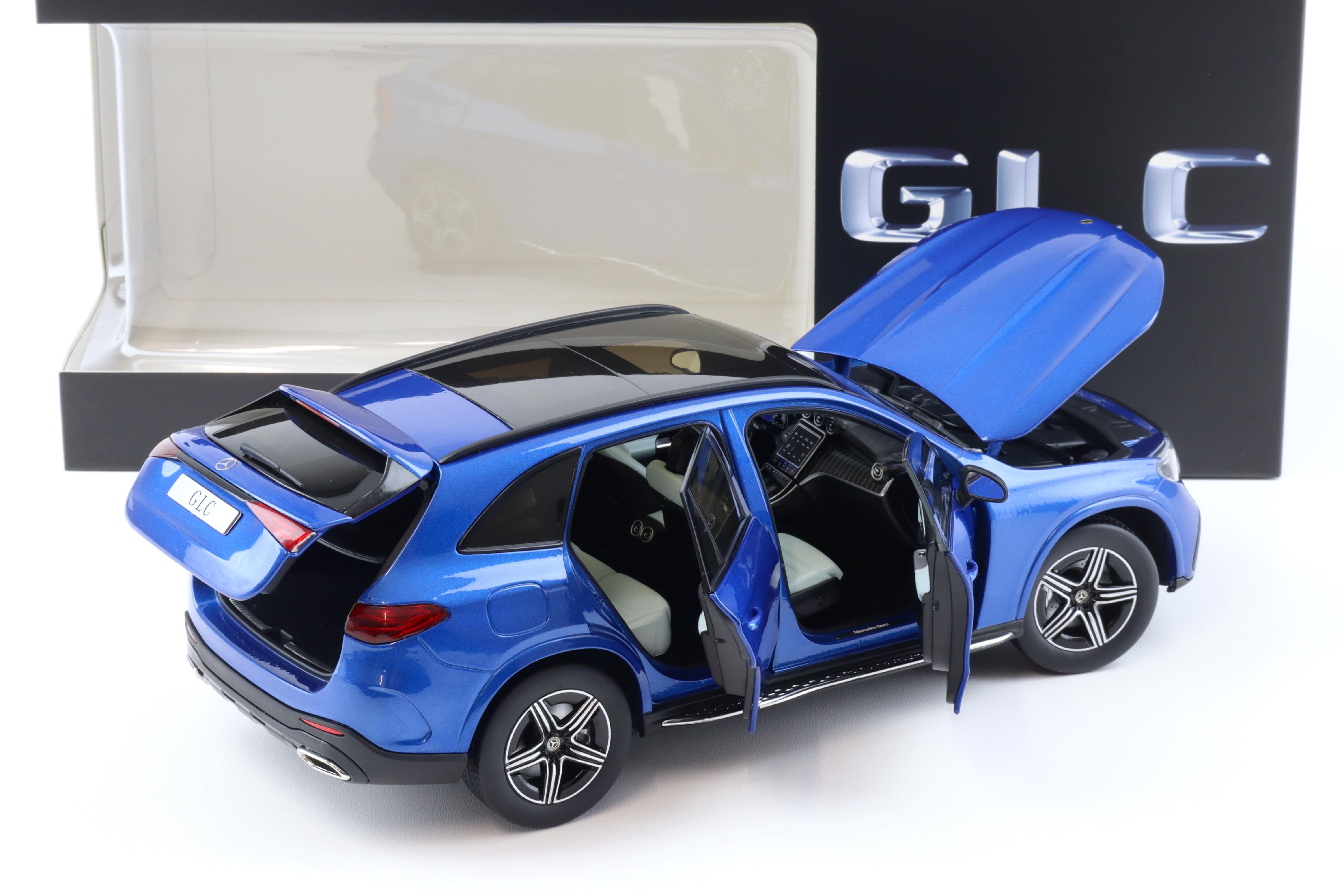 1:18 iScale Mercedes GLC AMG Line X254 SUV 2023 spectral blue DEALER VERSION