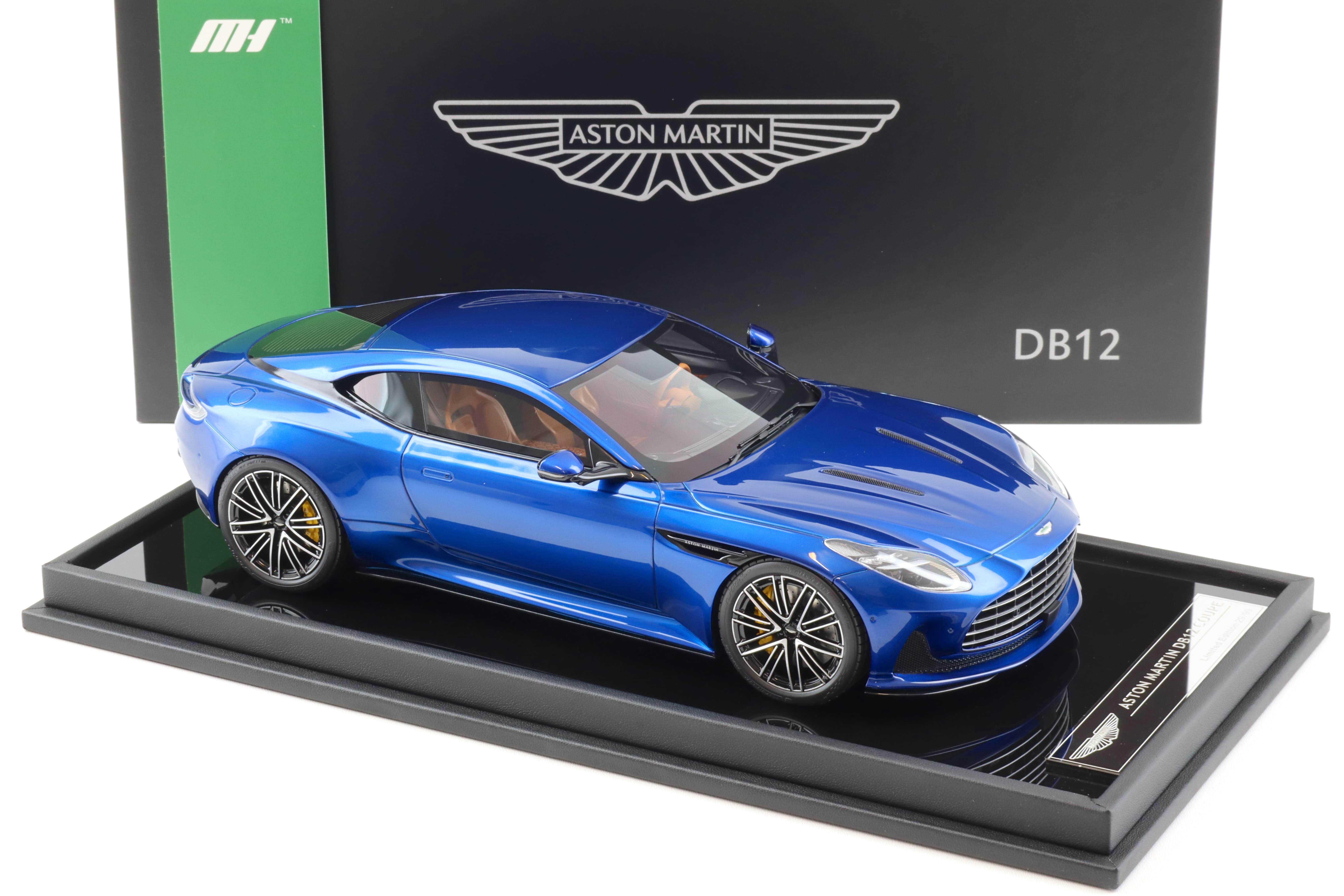 1:18 Motorhelix Aston Martin DB12 Coupe 2023 Ion blue- Limited 99 pcs.