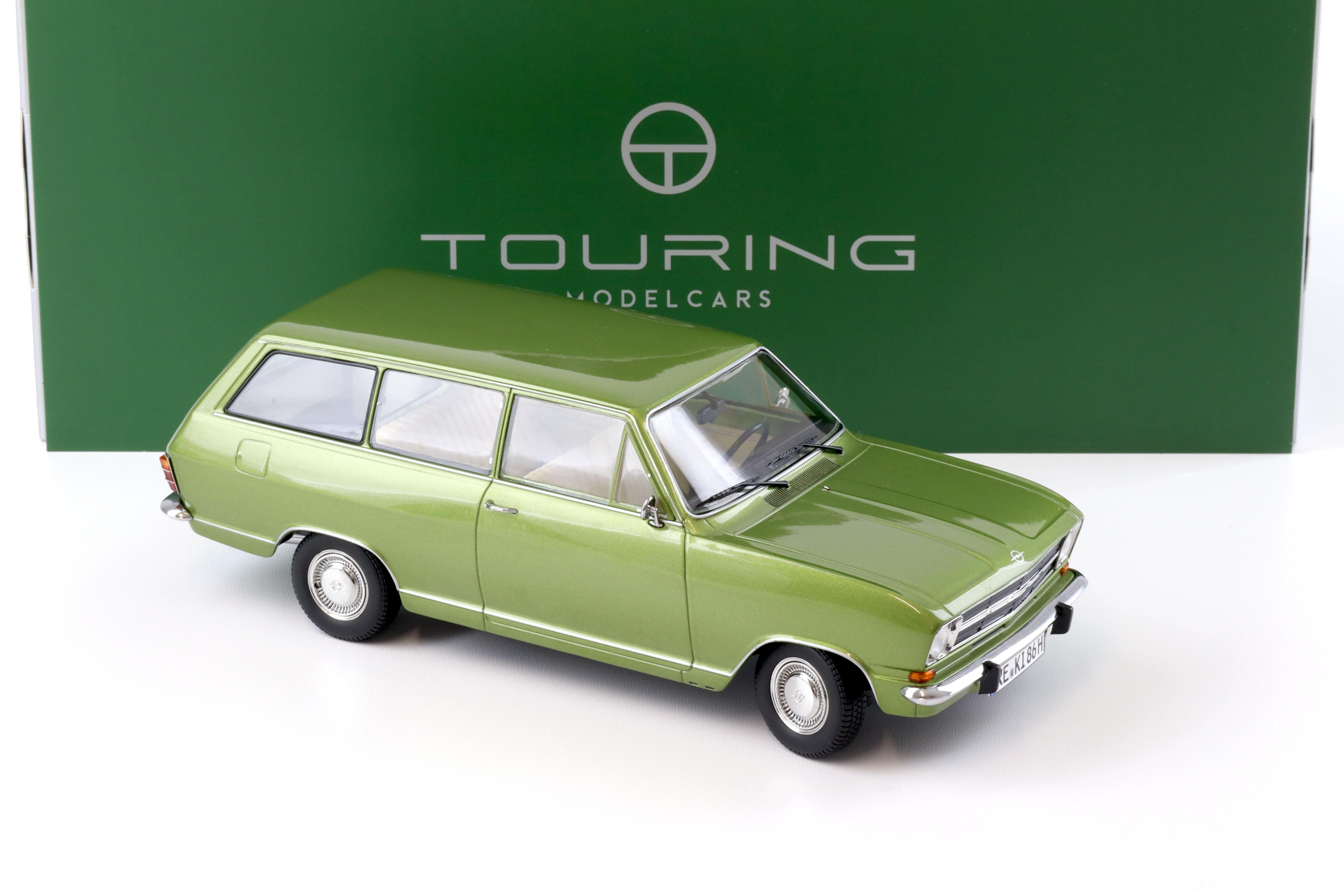 1:18 Touring Modelcars Opel Kadett B Caravan 1972 Lemon green metallic