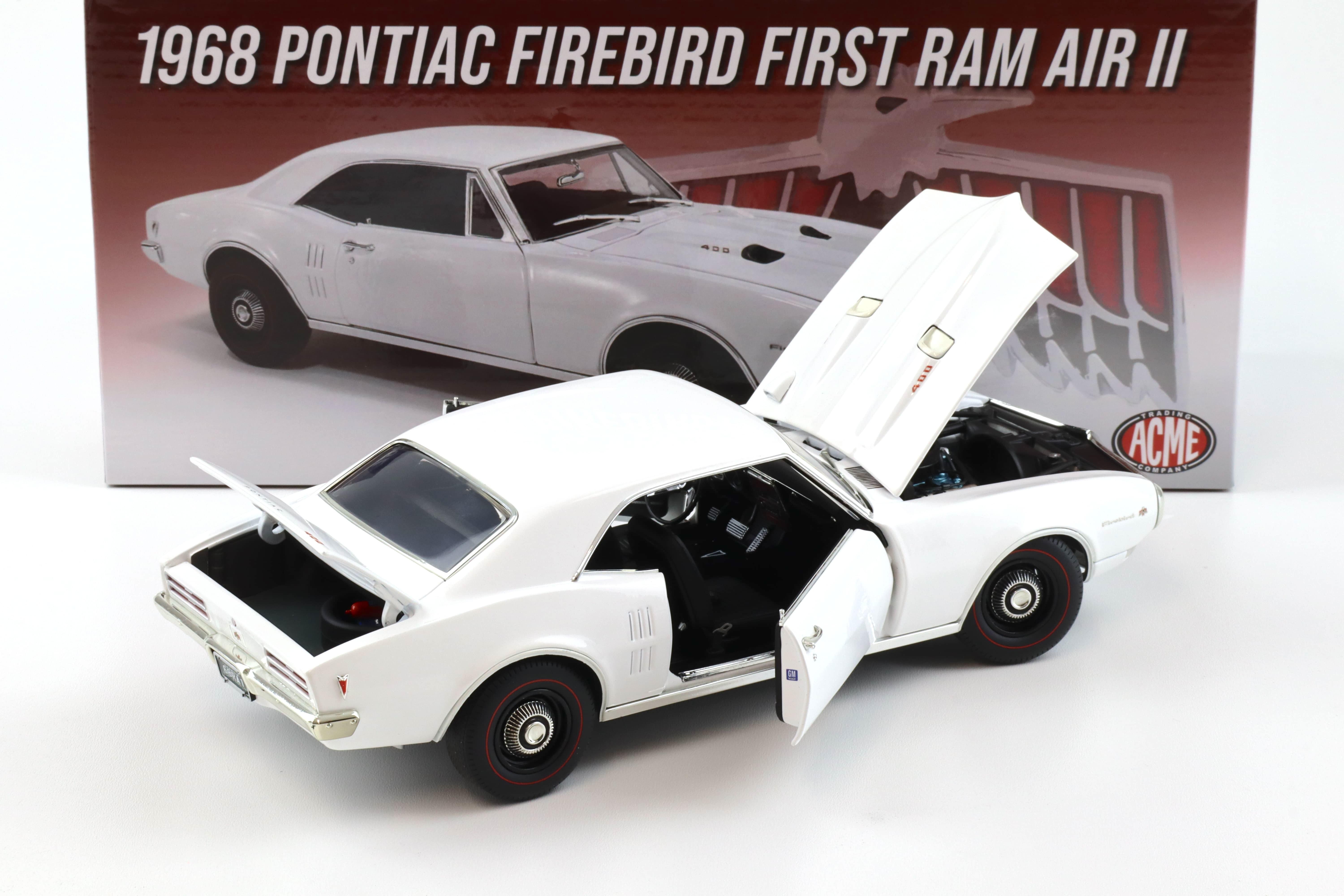 1:18 ACME 1968 Pontiac Firebird First Ram Air II Coupe white