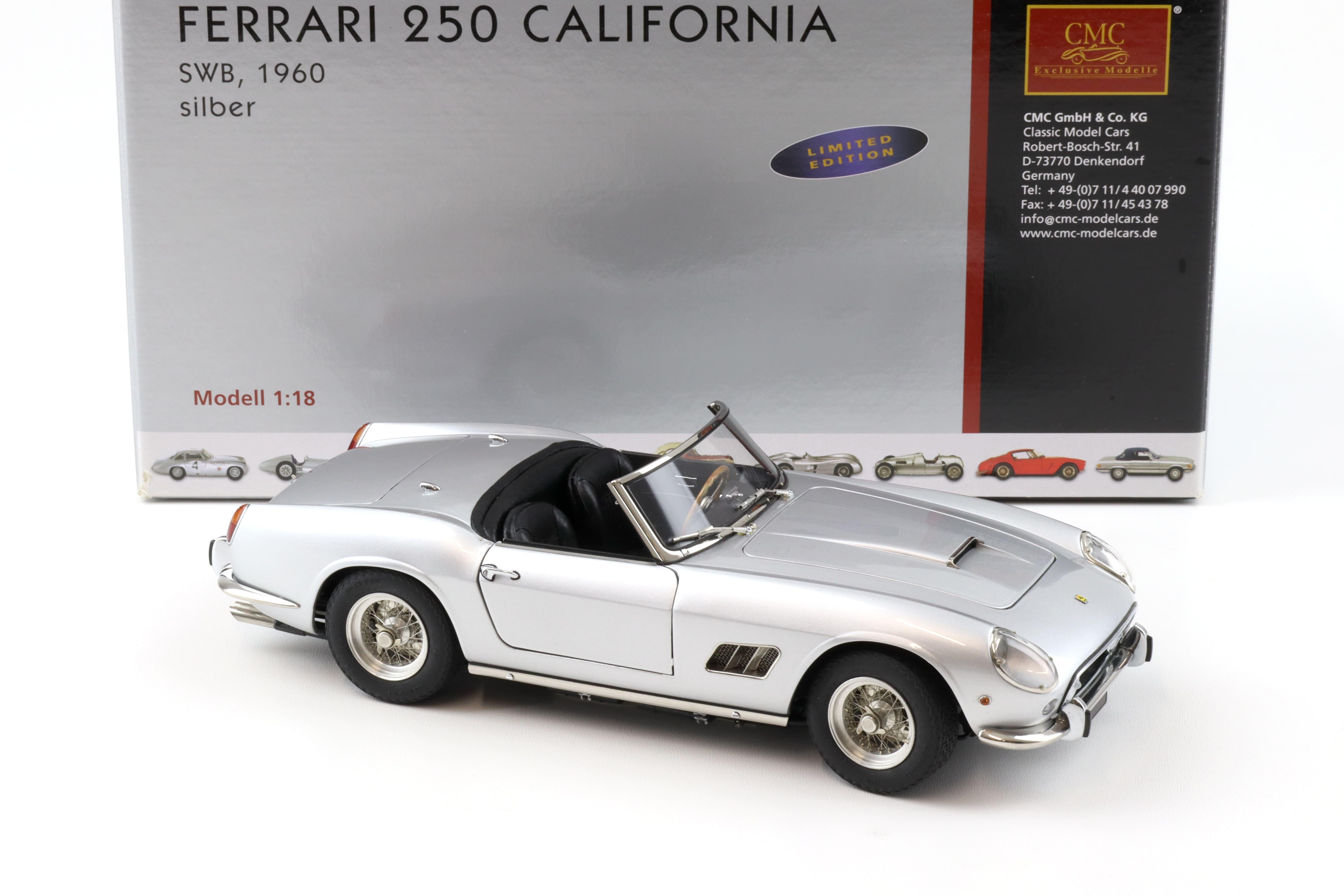 1:18 CMC Ferrari 250 California SWB 1960 silver M-093