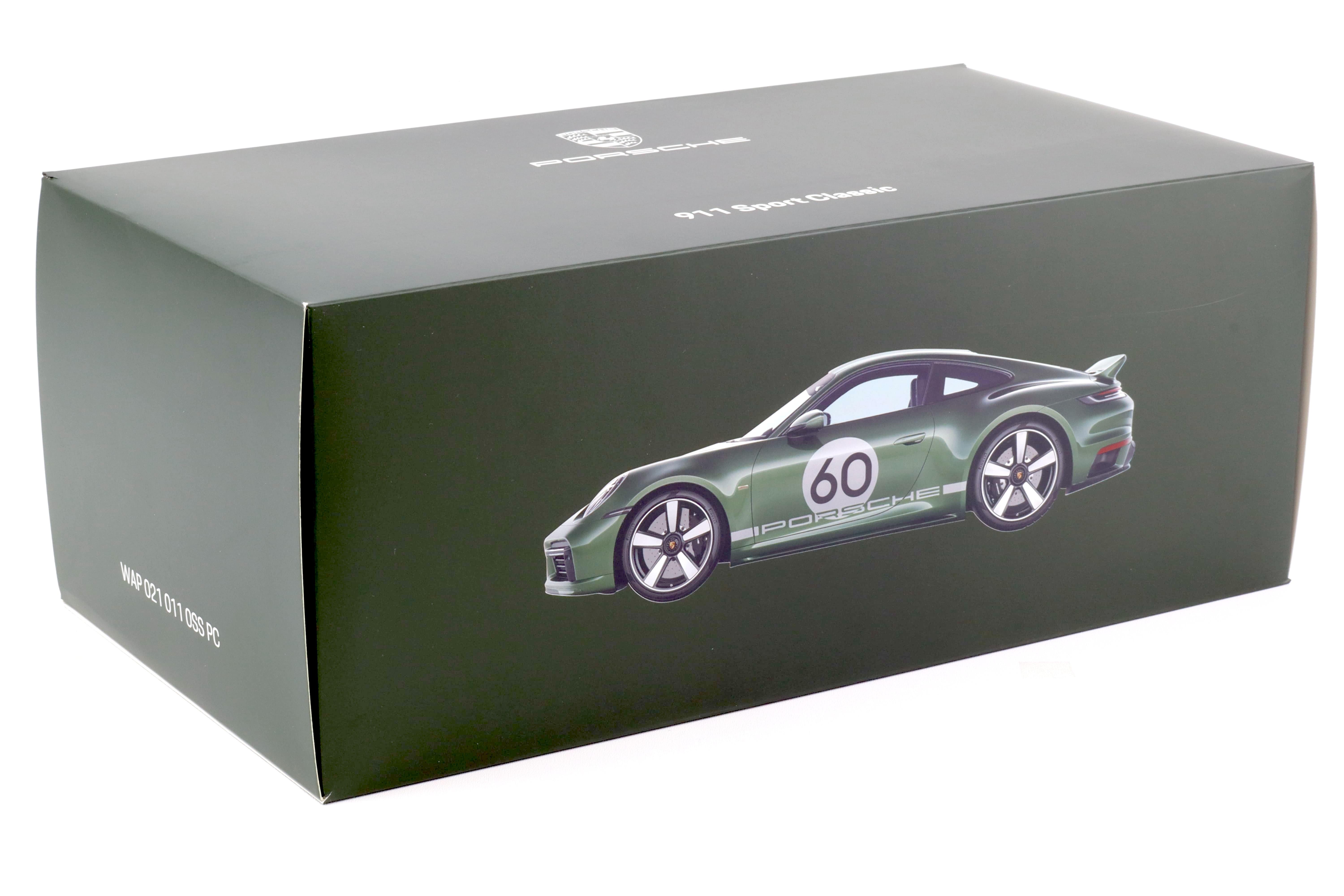 1:18 Spark Porsche 911 (992) Sport Classic Coupe Oak green metallic 2022 WAP DEALER