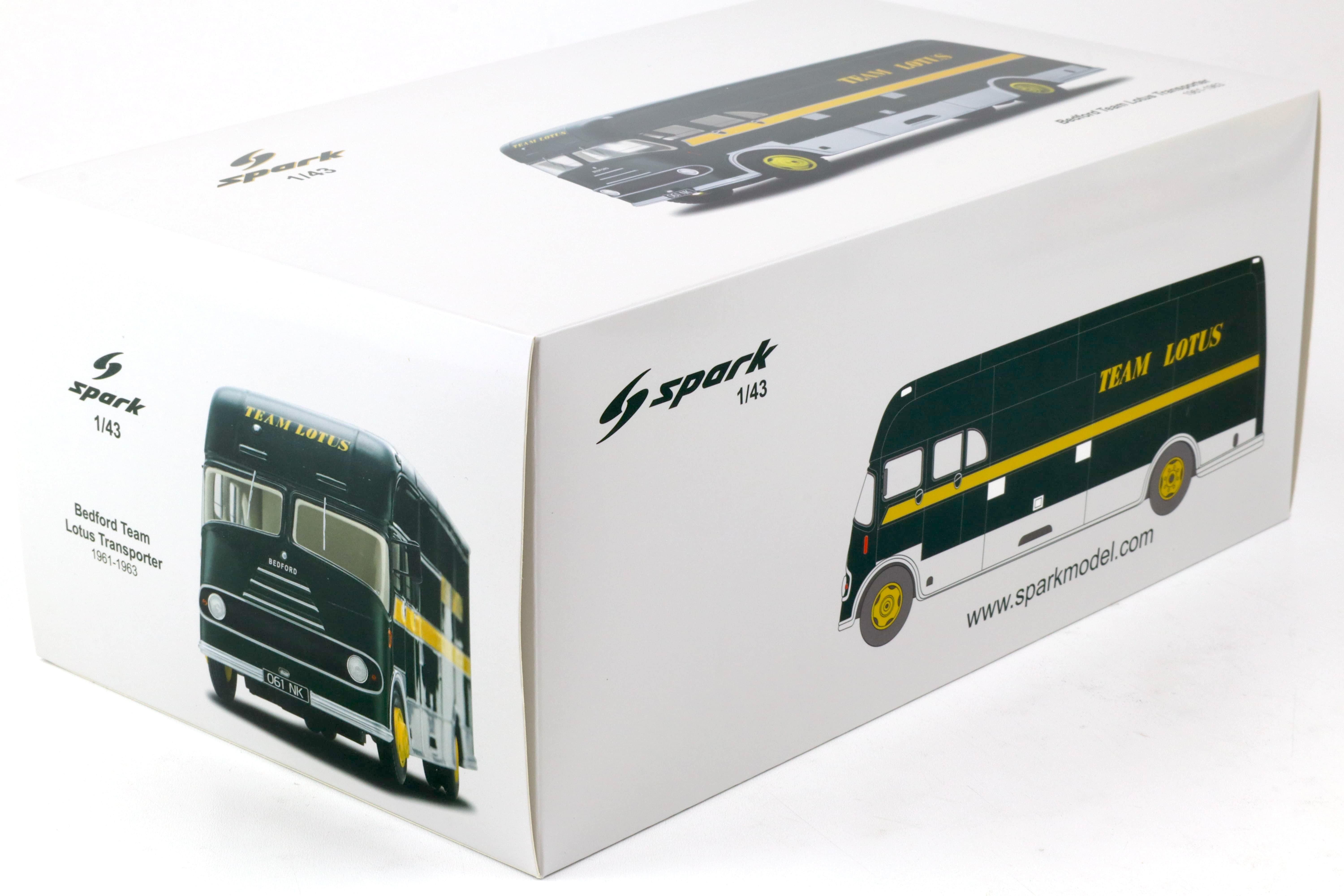 1:43 Spark Bedford Team Lotus Transporter 1961-1963 green/ yellow