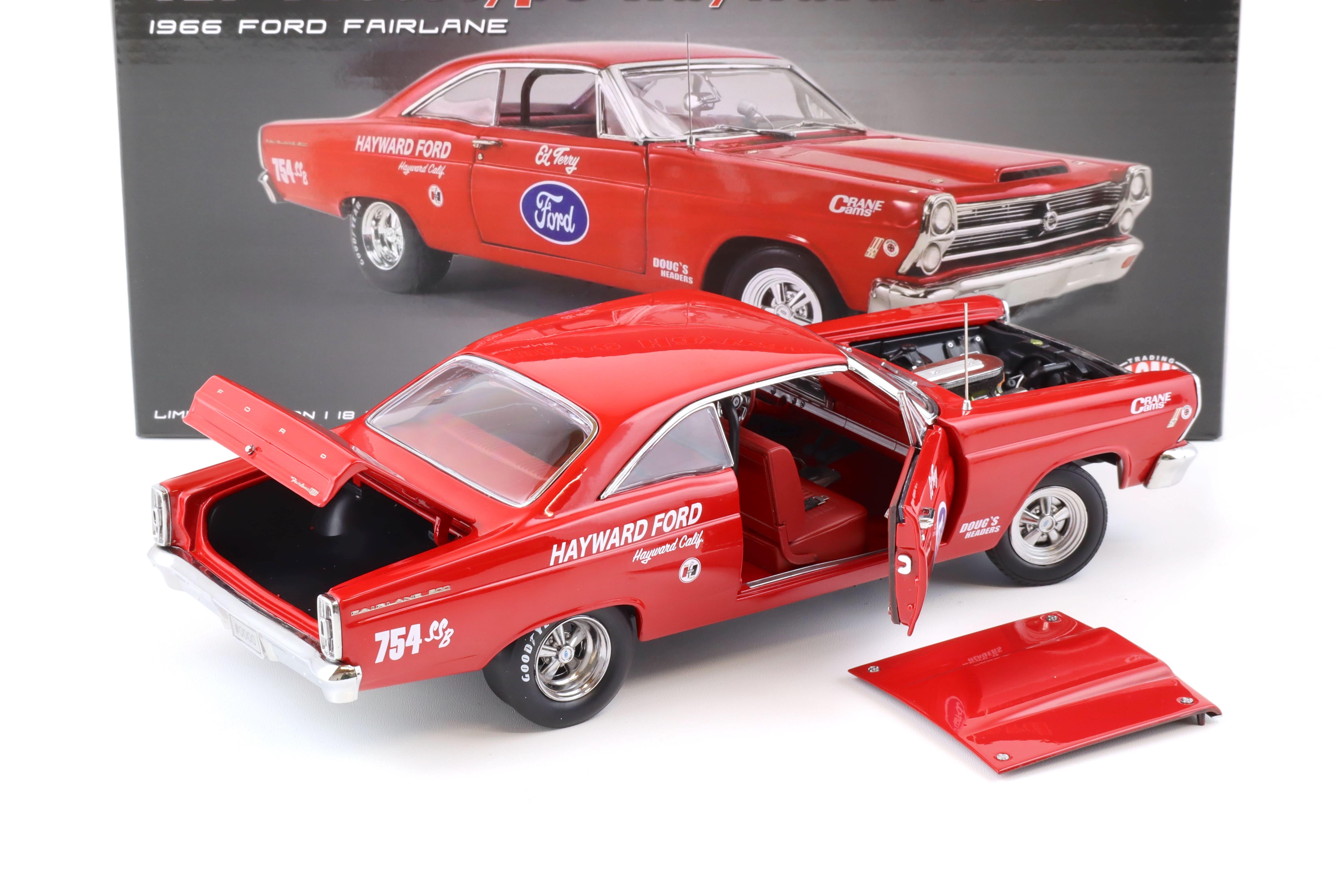 1:18 GMP 1966 Ford Fairlane 427 Prototype Hayward Ford Ed Terry red 18974