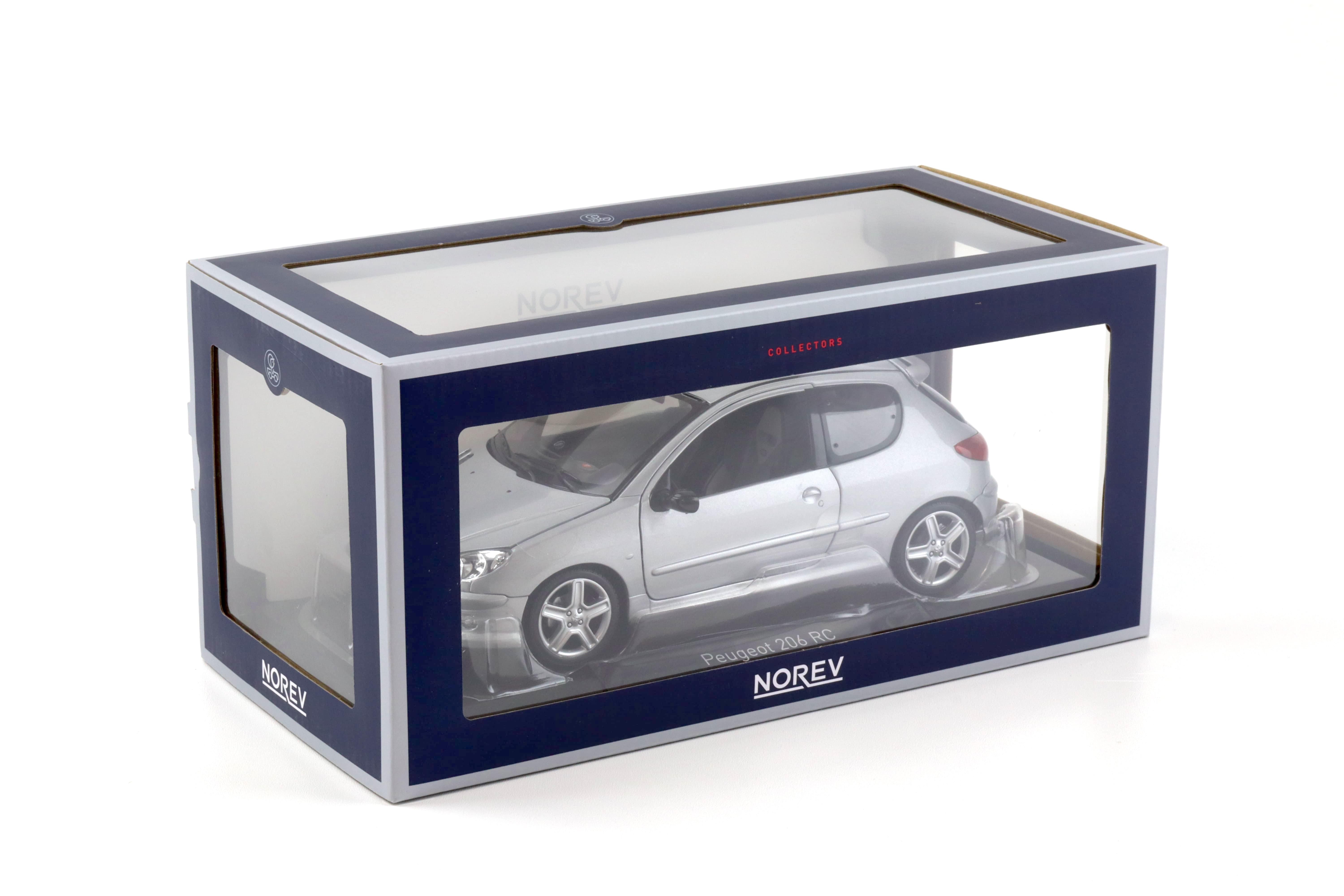 1:18 Norev Peugeot 206 RC Aluminium silver metallic 2003