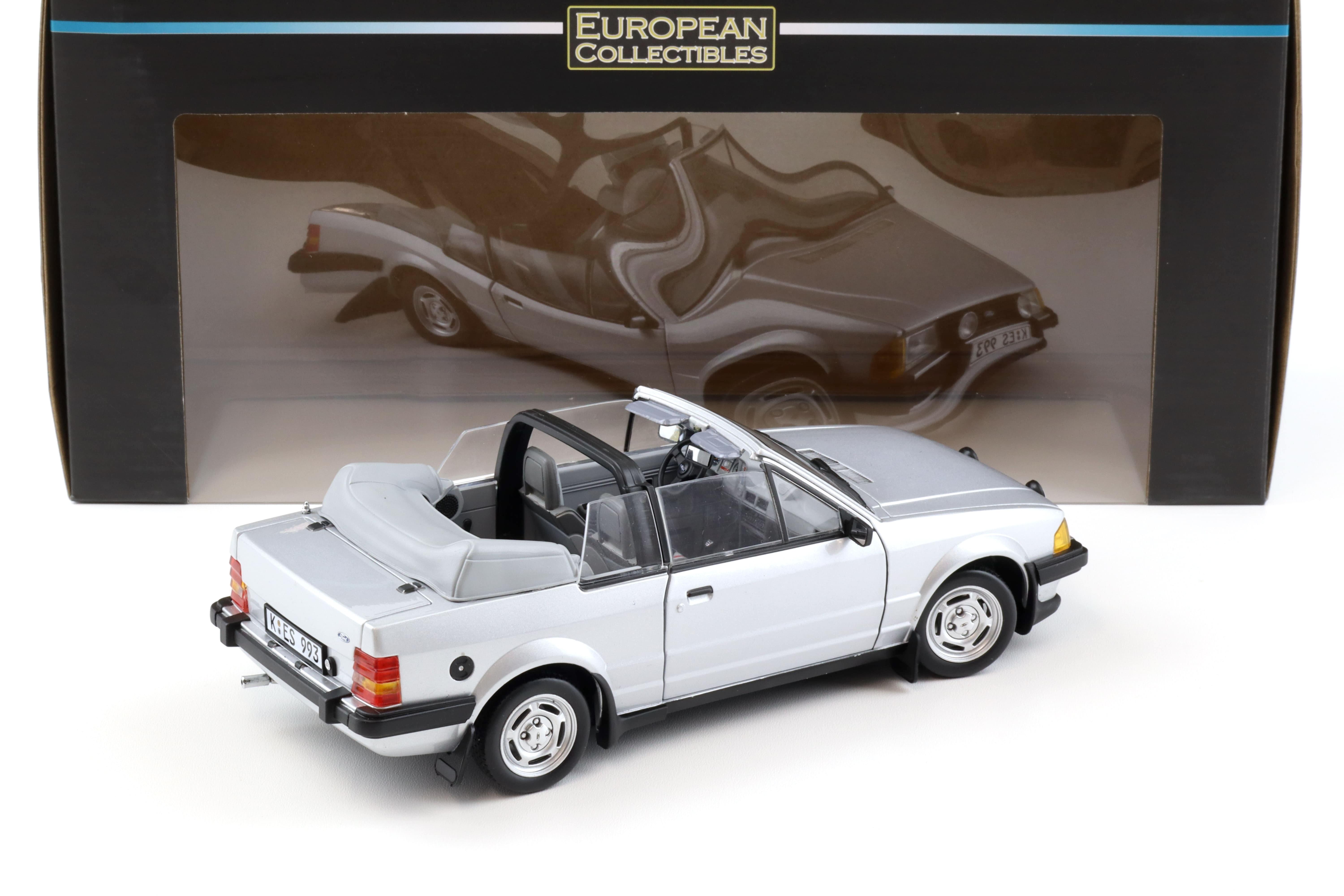 1:18 Sun Star 1984 Ford Escort XR3i Cabriolet silver metallic