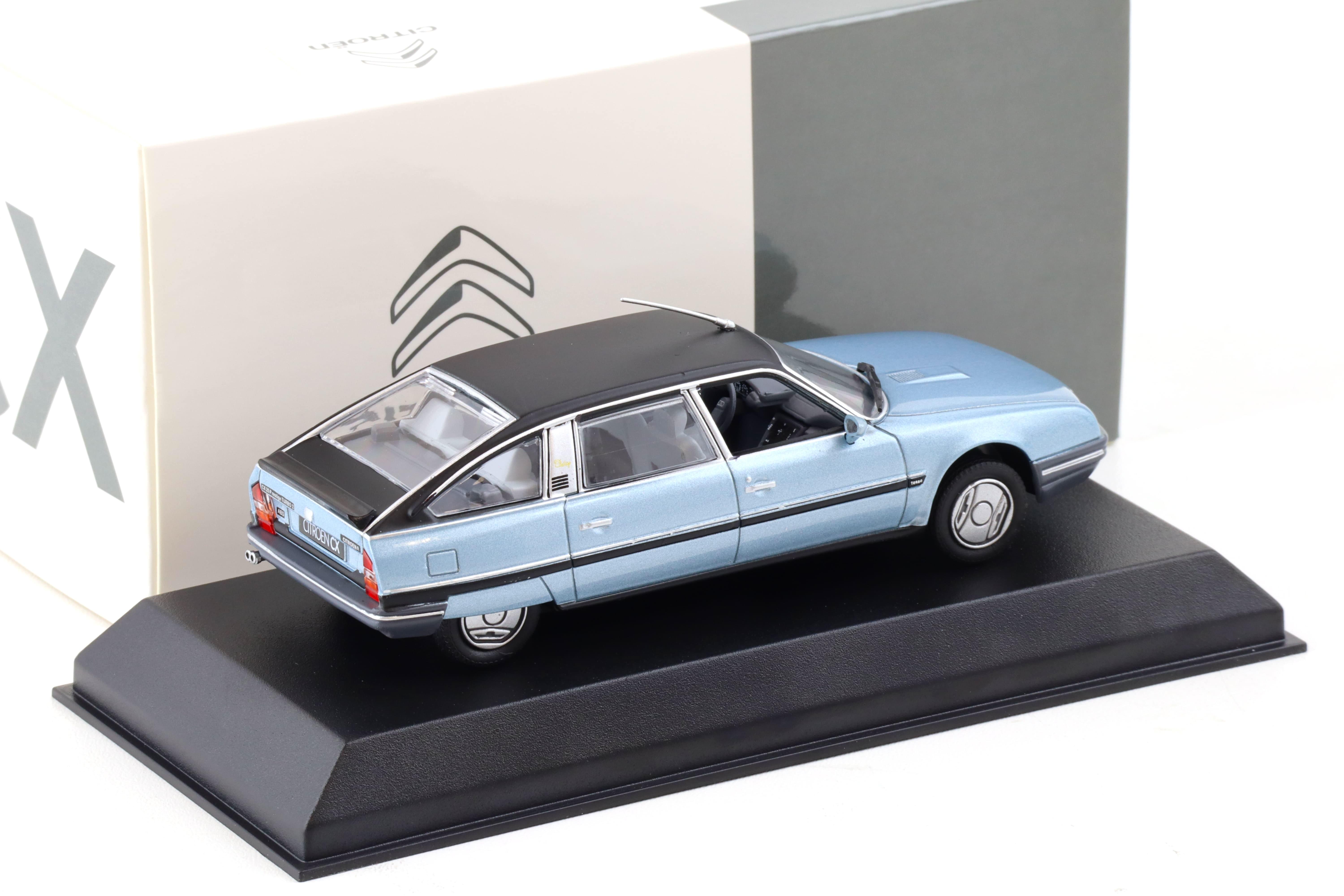 1:43 Norev Citroen CX Turbo 2 Prestige 1986 blue metallic DEALER VERSION