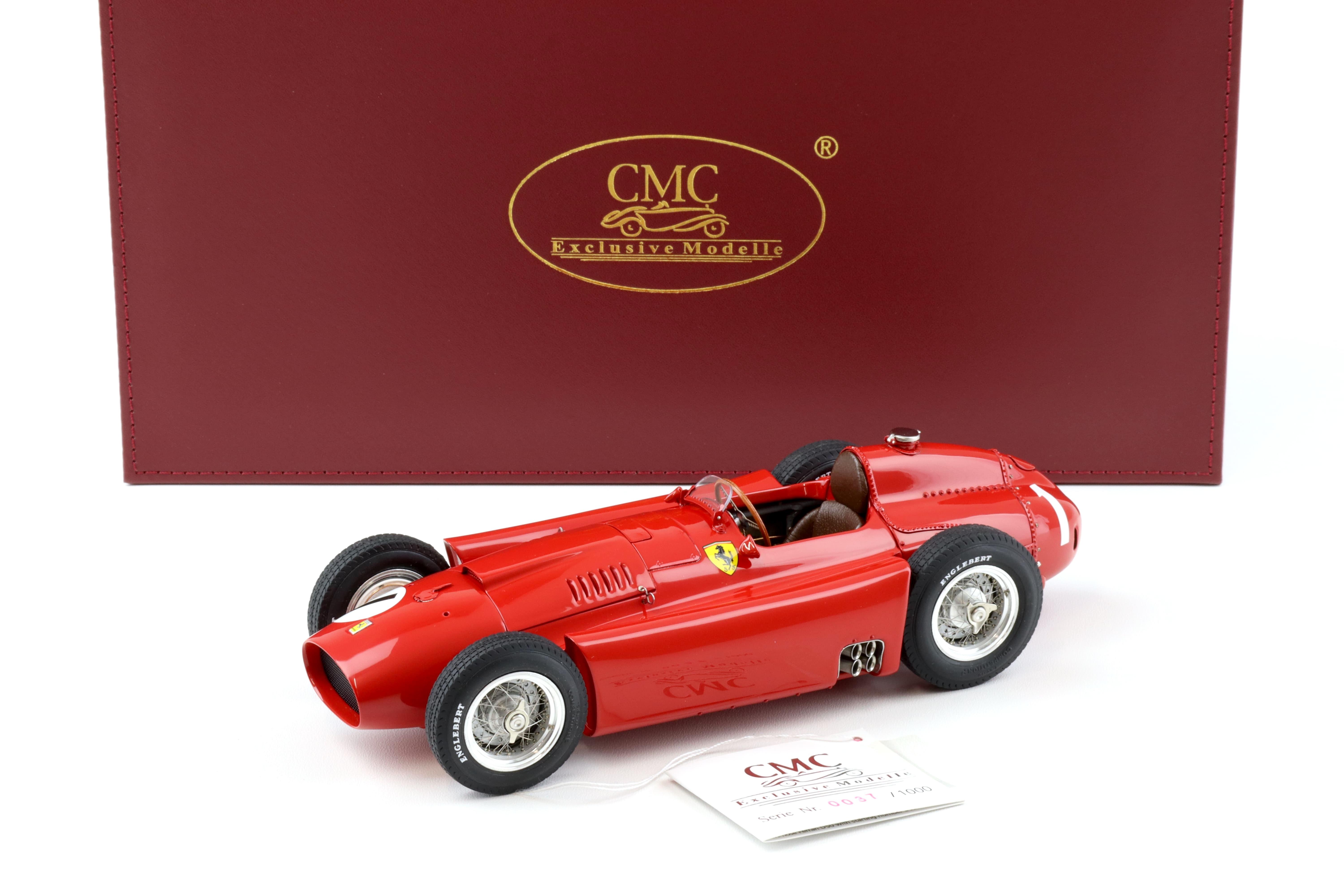 1:18 CMC Ferrari D50 GP of Great Britain 1956 Juan Manuel Fangio #1 red M-197