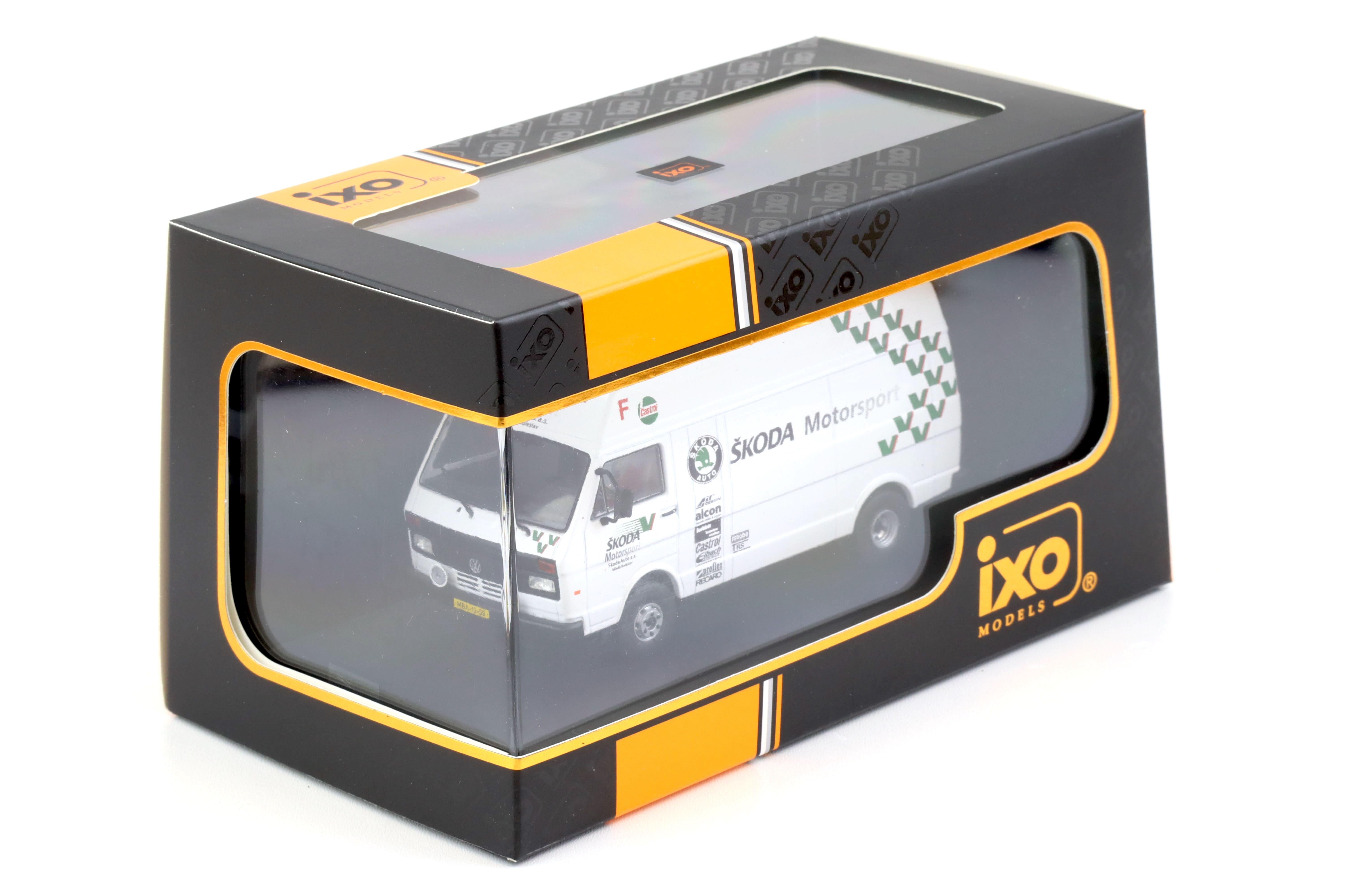 1:43 IXO VW LT45 LWB Skoda Motorsport Rally Assistance Van white