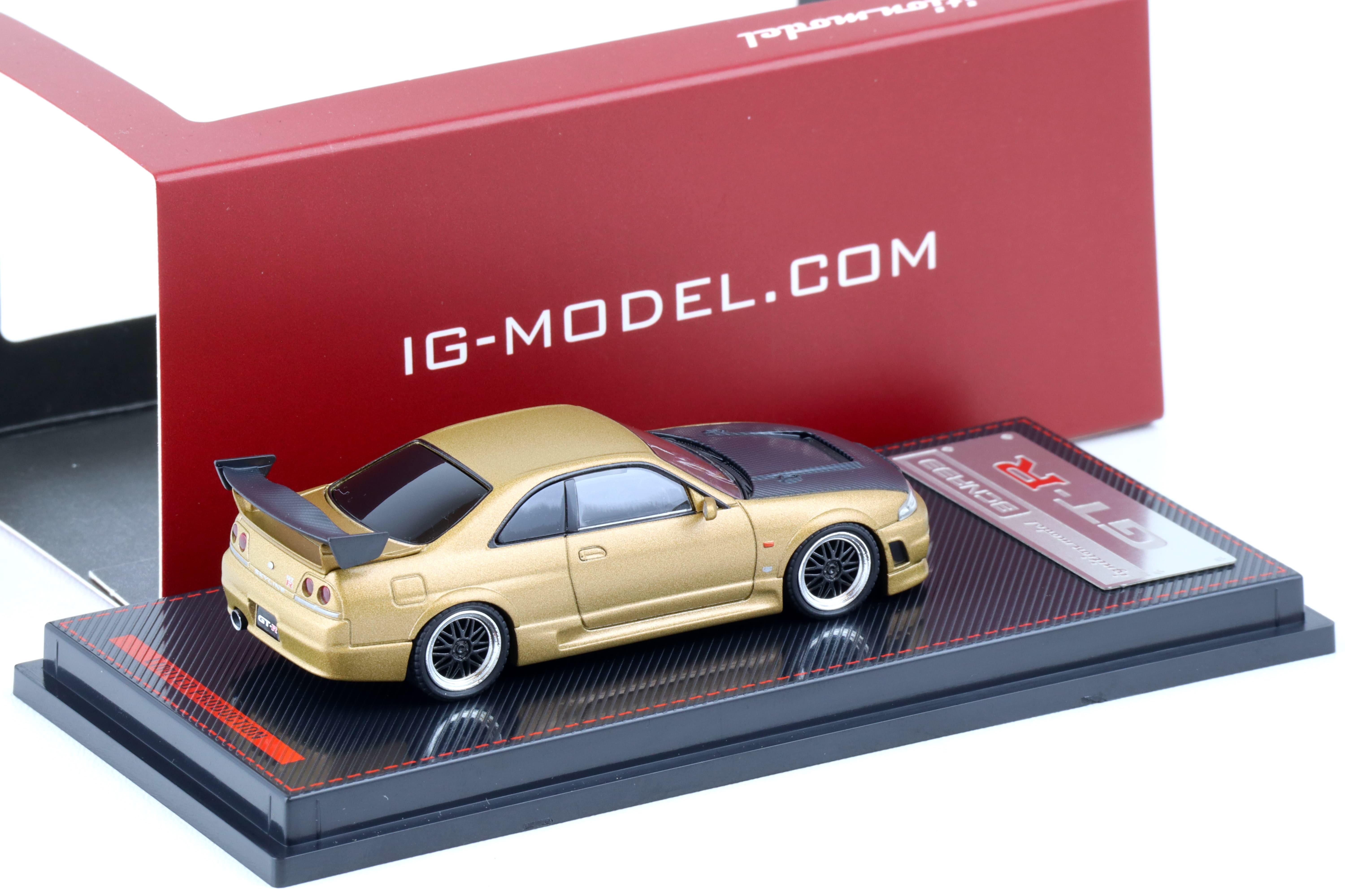 1:64 Ignition Model IG2509 Nissan Nismo GT-R R33 BCNR33 Matte gold/ Carbon