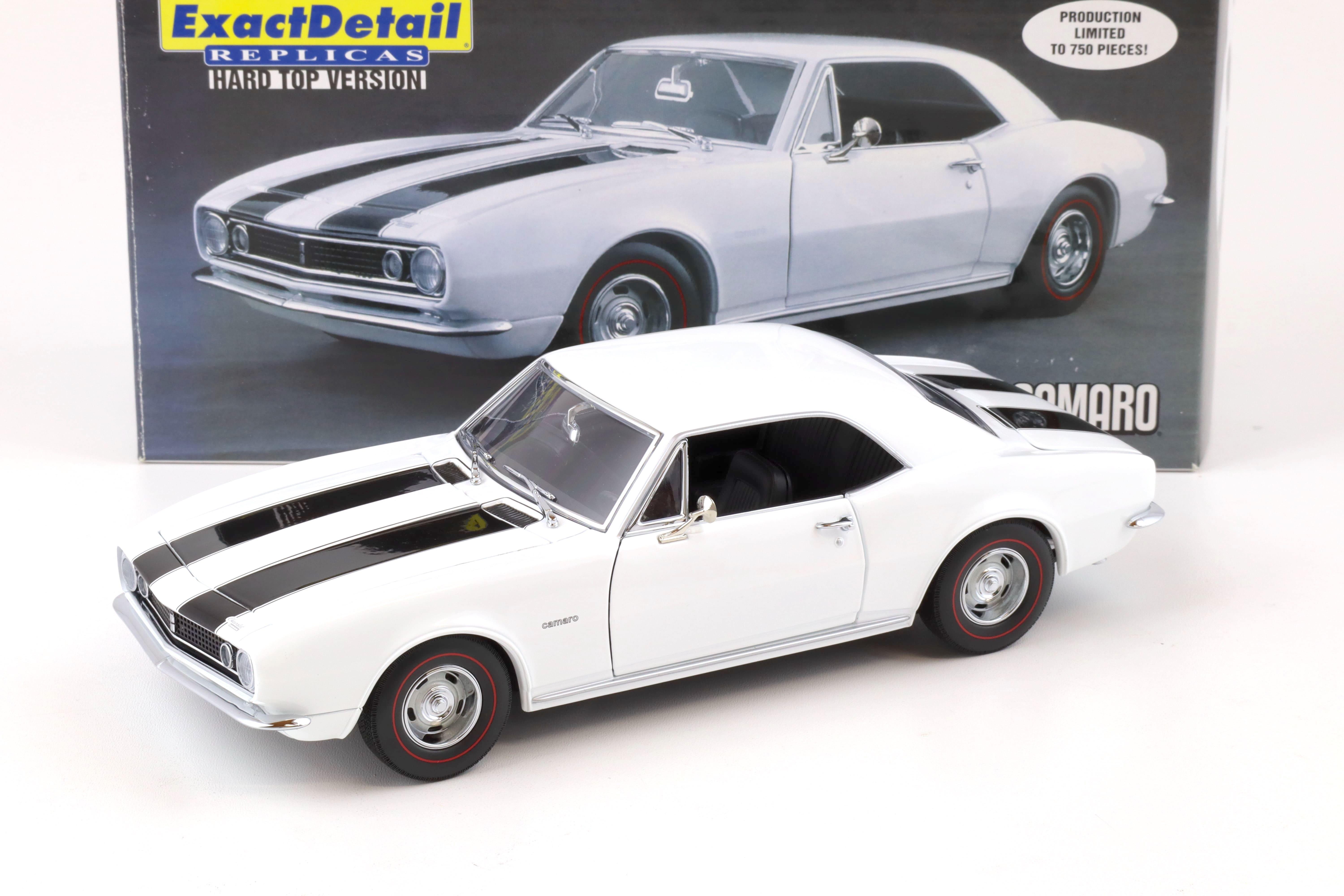 1:18 Exact Detail 1967 Chevrolet Camaro Coupe white/ black stripes