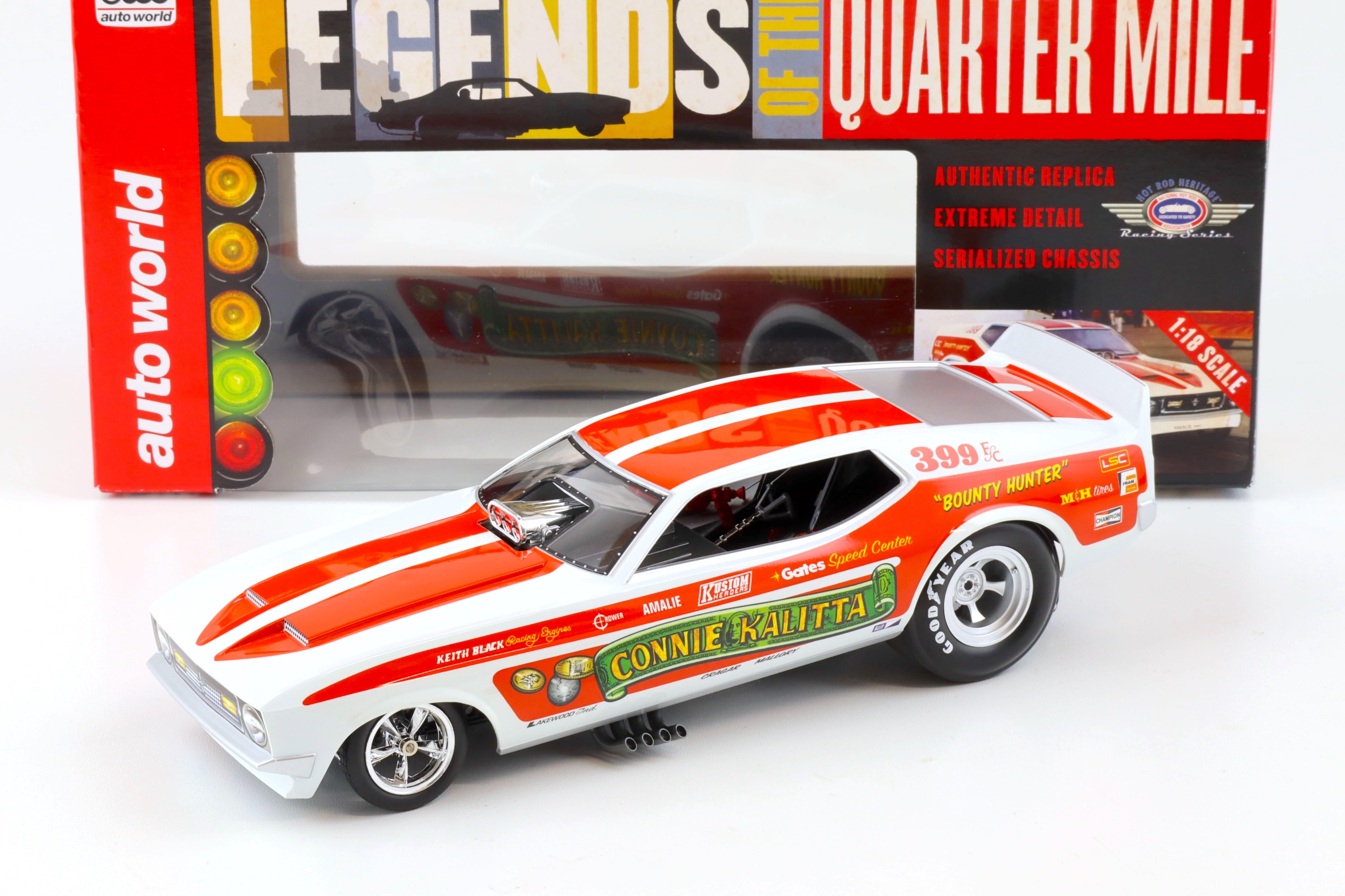 1:18 Auto World 1972 Ford Mustang NHRA Funny Car Connie Kalitta 399 F/C red/ white