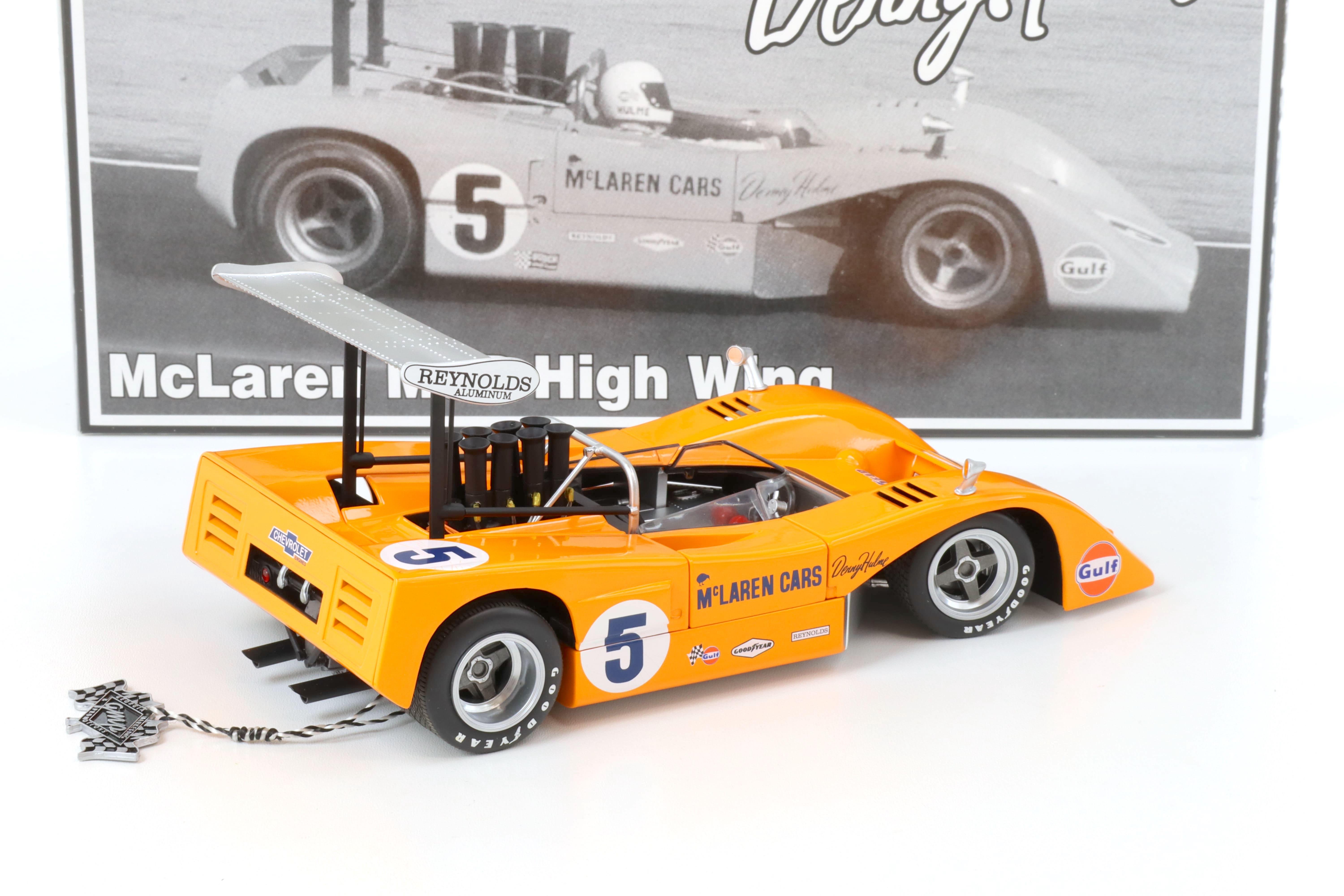 1:18 GMP McLaren M8B High Wing CanAm Denny Hulme orange #5