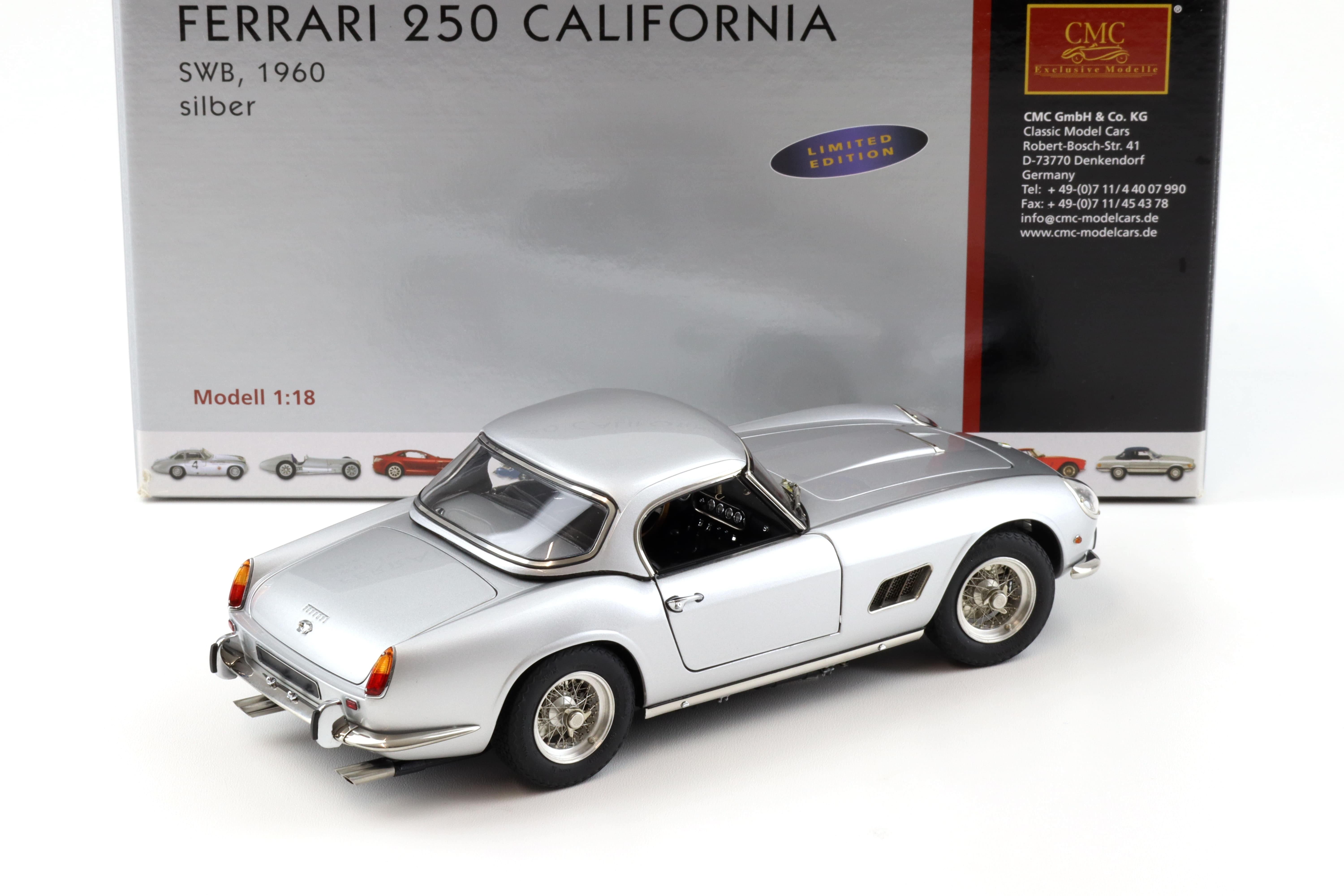 1:18 CMC Ferrari 250 California SWB 1960 silver M-093