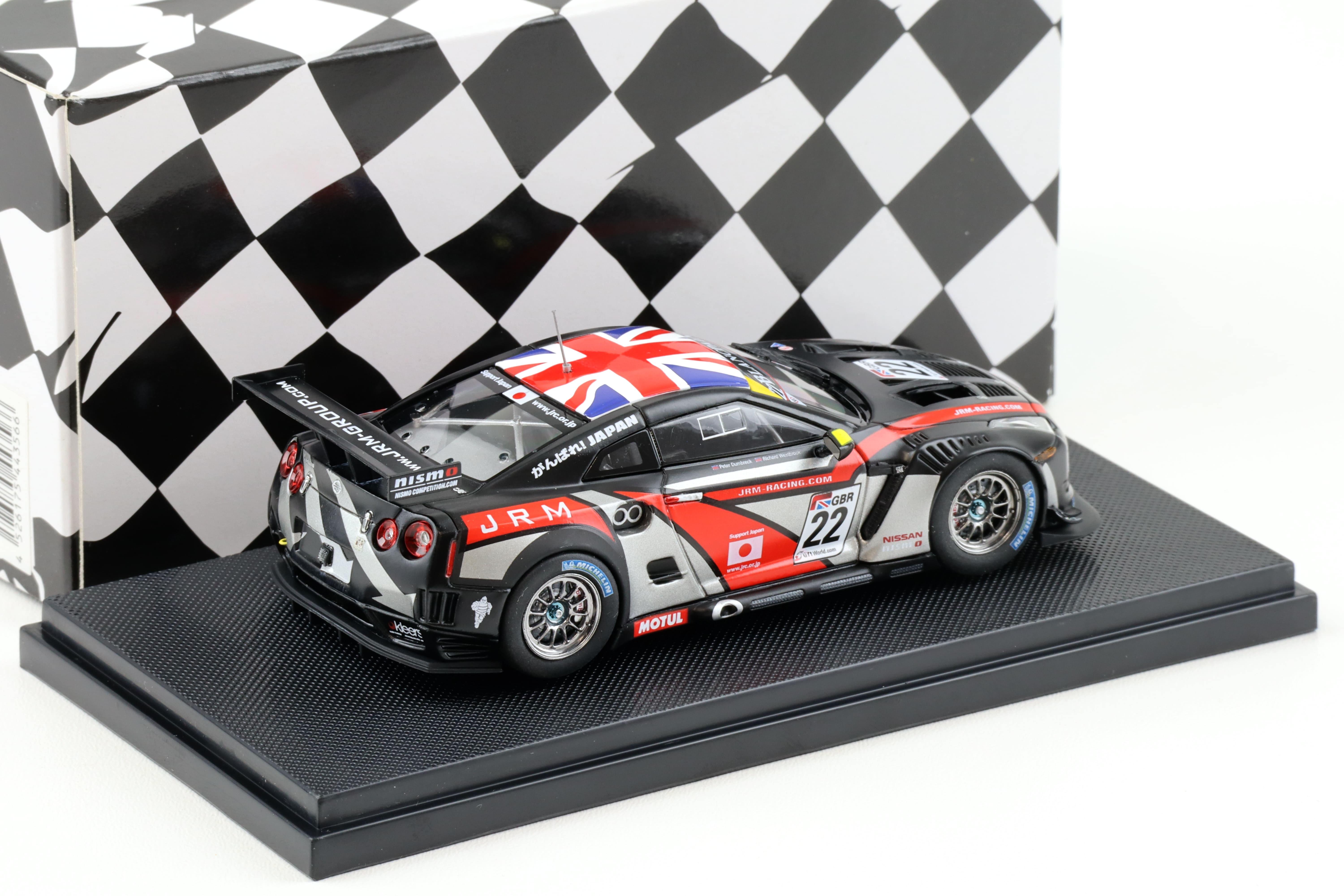 1:43 Ebbro Nissan GT-R GT1 2011 JRM Racing #22 Dumbreck/ Westbrook