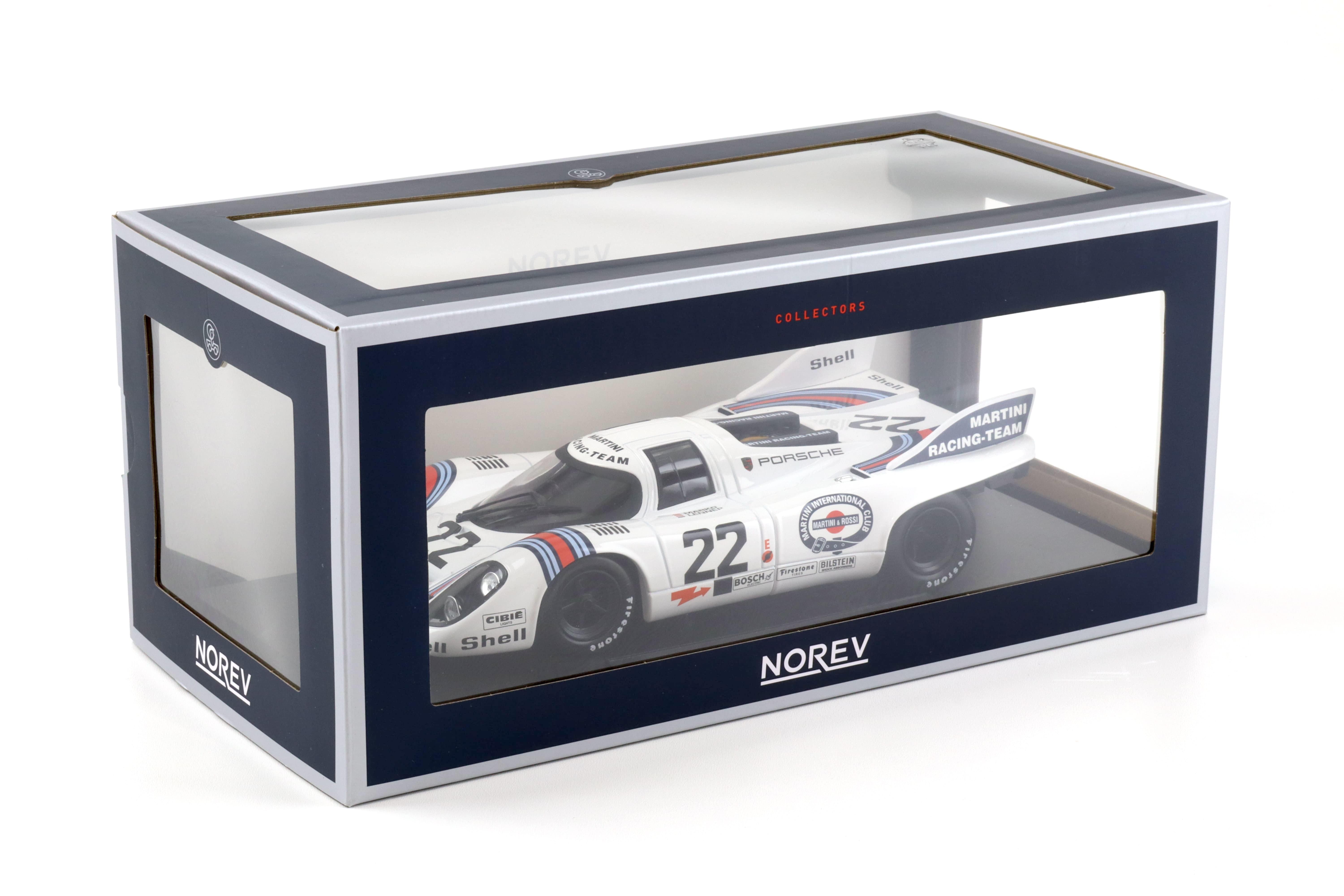 1:18 Norev Porsche 917K Winner 24h France 1971 Marko van Lennep #22 Martini Racing