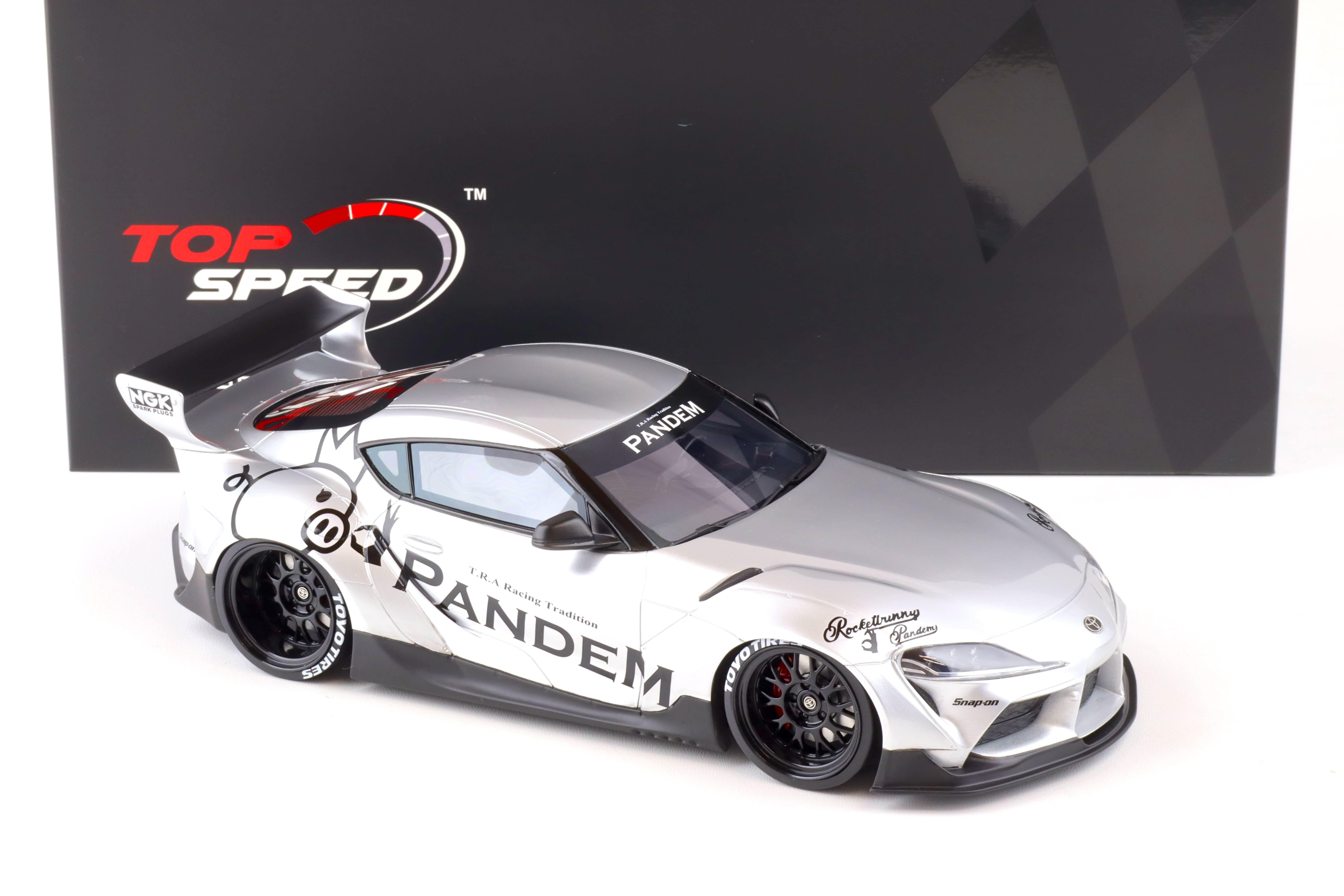 1:18 Top Speed Pandem Toyota GR Supra V1.0 silver TS0297