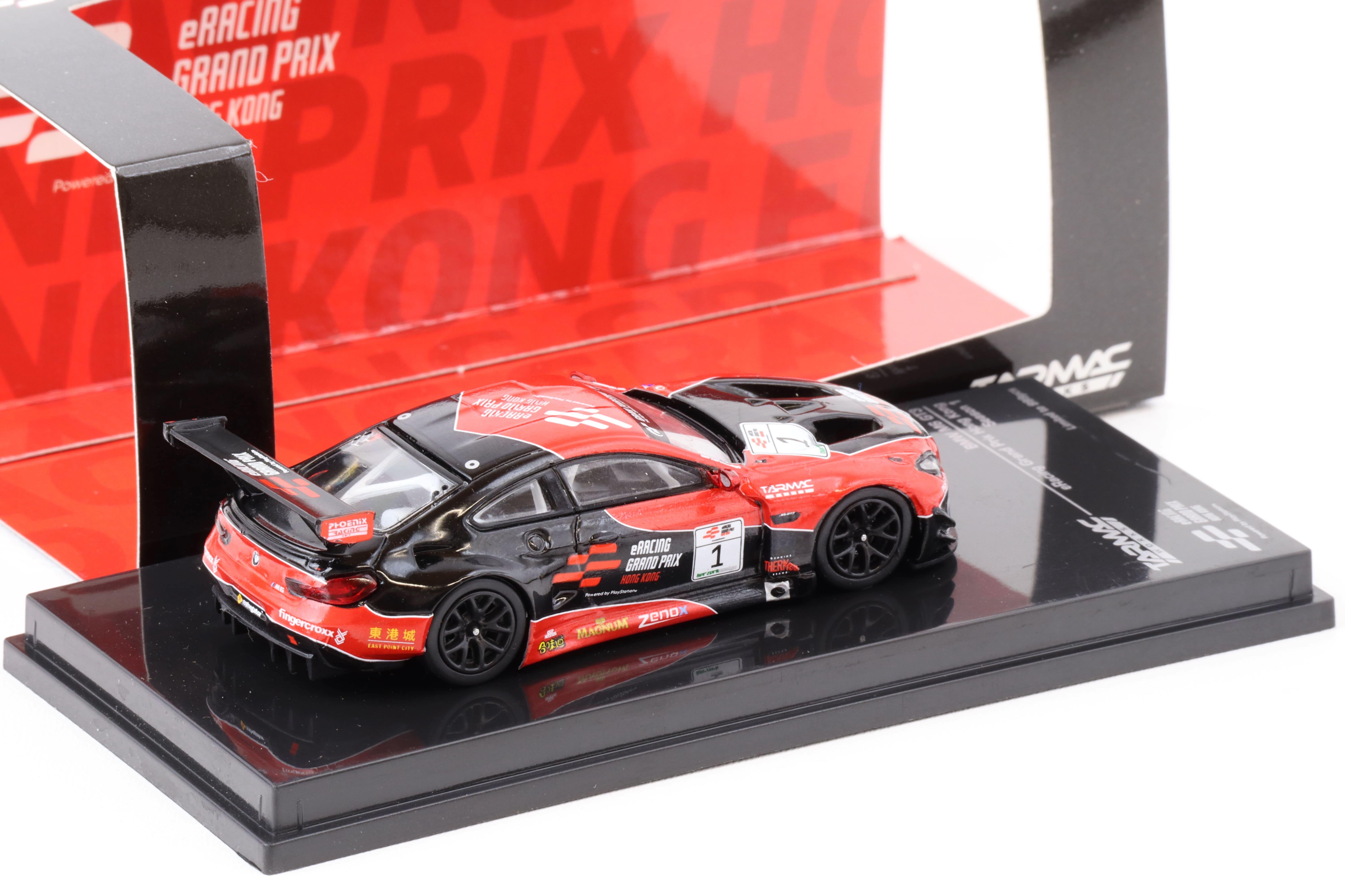 1:64 Tarmac Works BMW M6 GT3 eRacing Grand Prix Hong Kong Season 1 #1 black/red