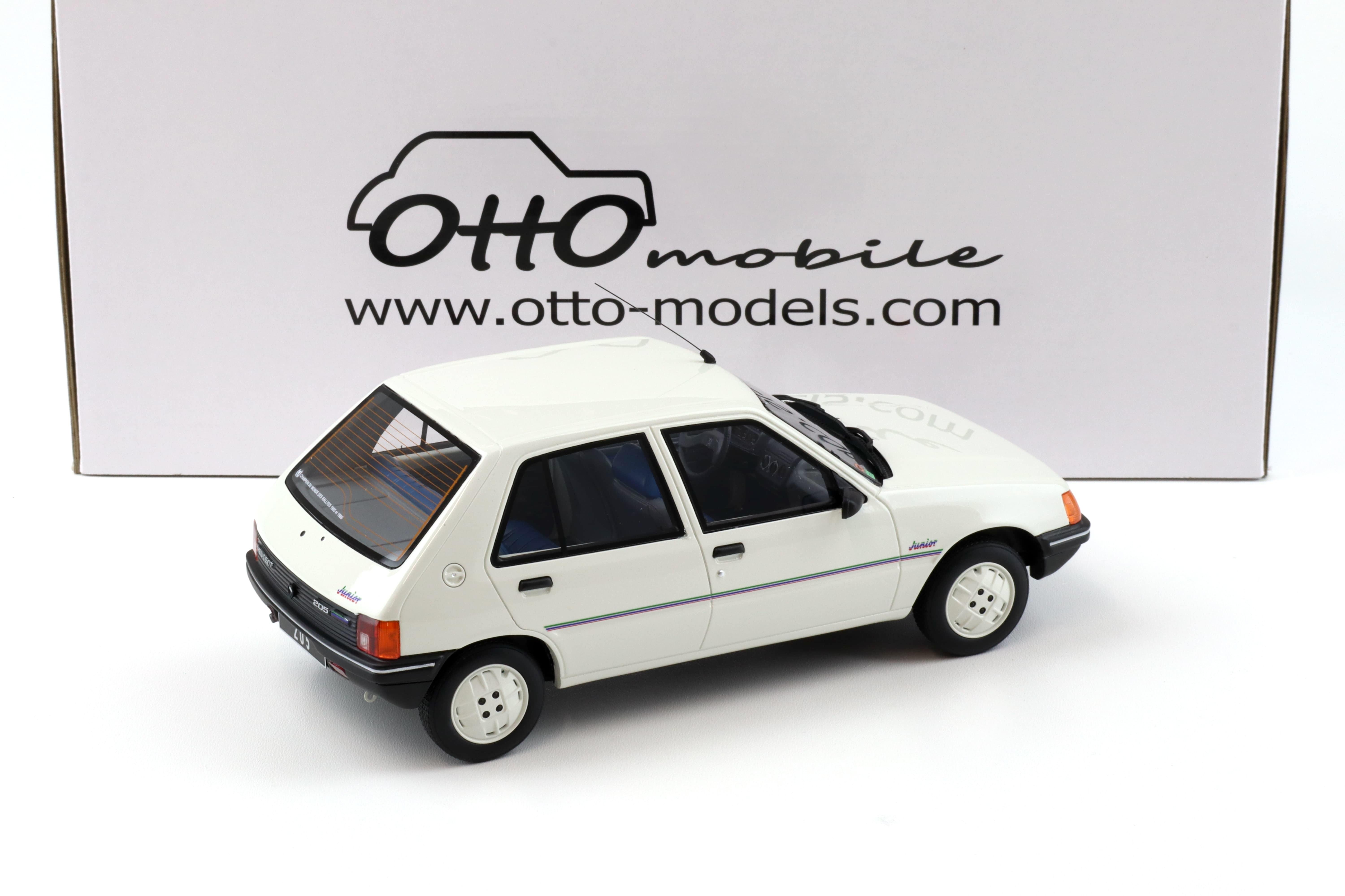 1:18 OTTO mobile OT463 Peugeot 205 Junior white 1988