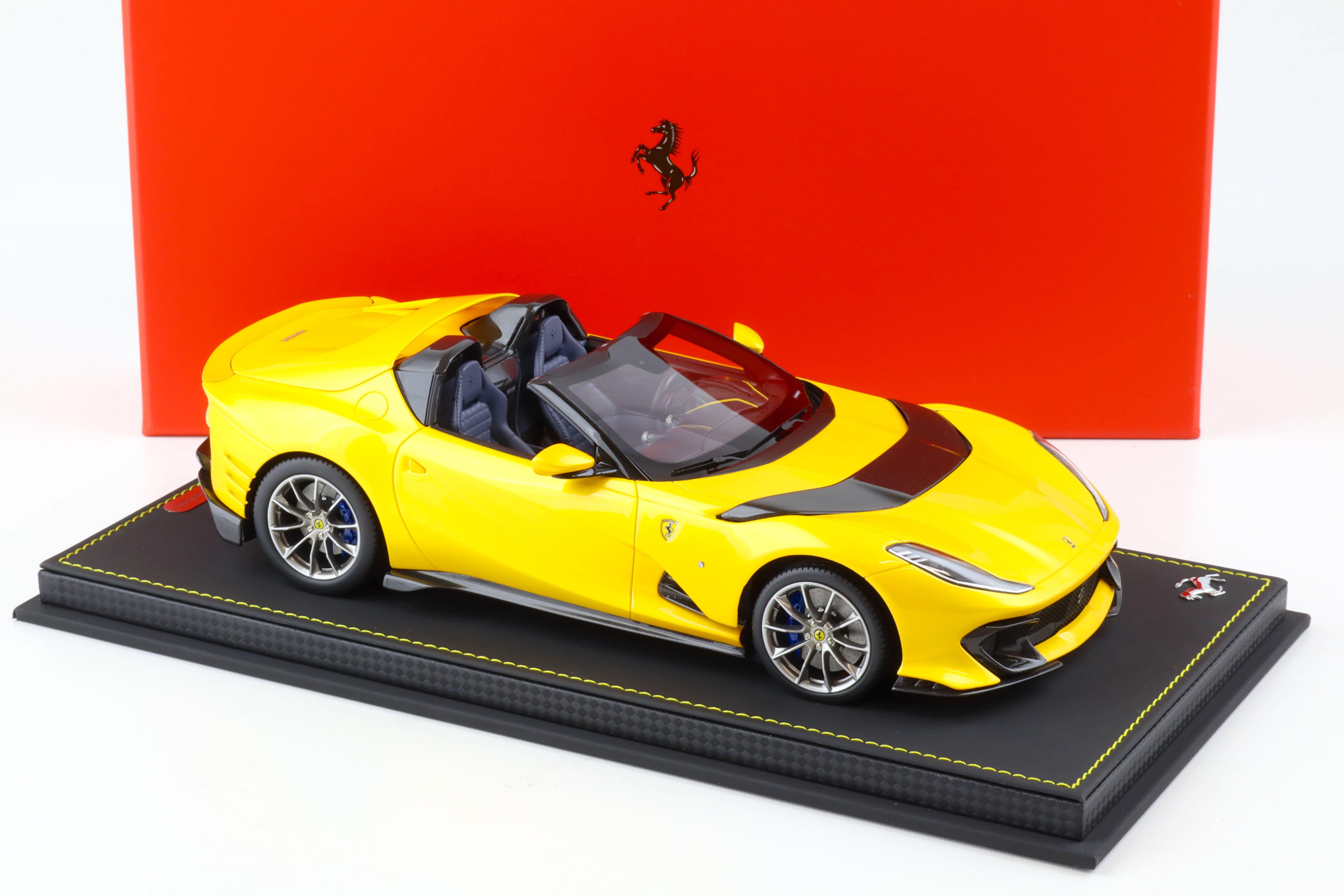 1:18 BBR Ferrari 812 Competizione Aperta Giallo Tristrato yellow metallic - Limited 200 pcs.