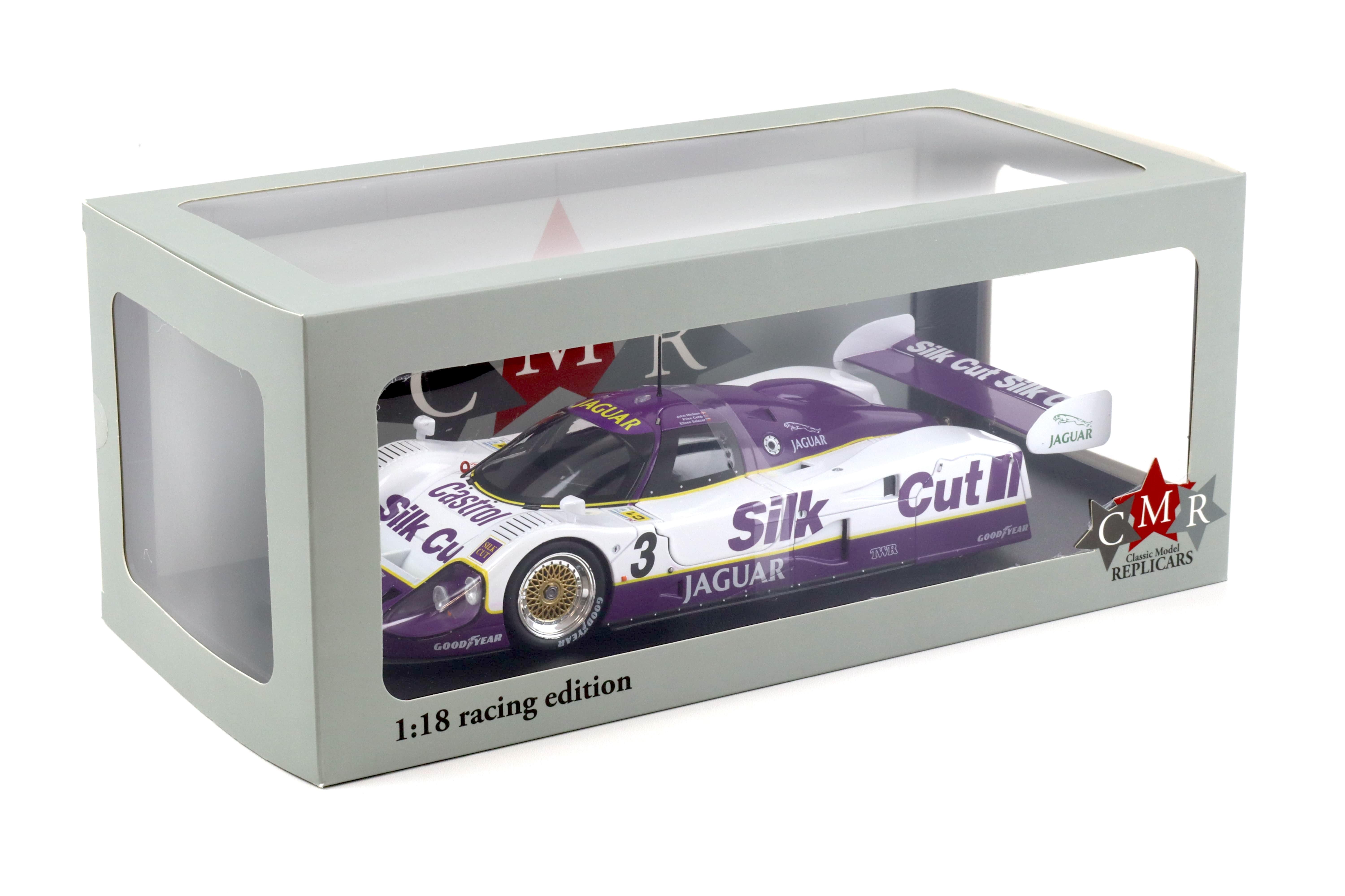 1:18 CMR Jaguar XJR12 #3 Winner 24h Le Mans 1990 Silk Cut Nielsen, Cobb, Brundle