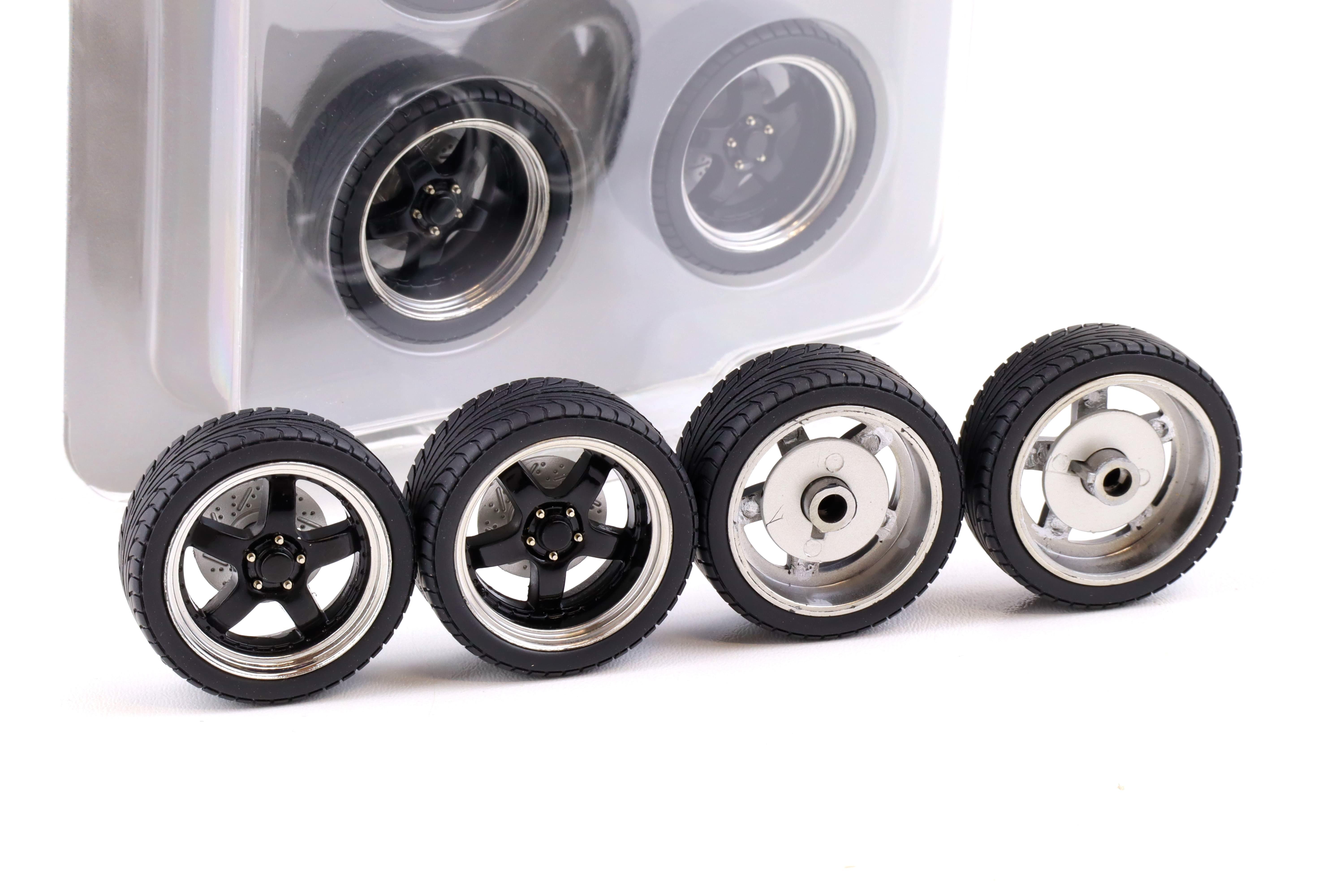 1:18 GMP Pro Touring 5-Spoke Wheel and Tire Set Radsatz Räder Set 4 pcs. 19007