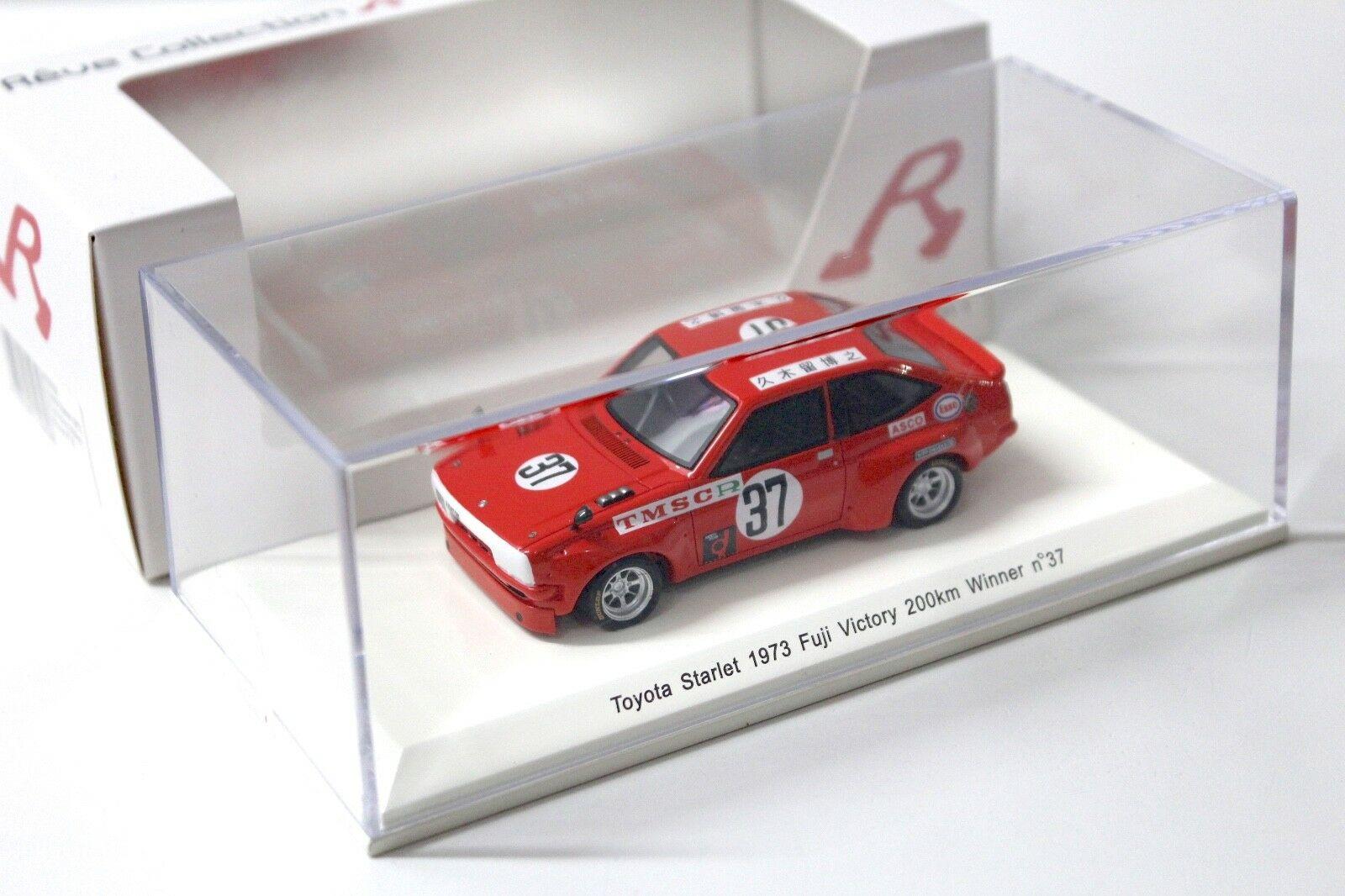 1:43 Spark Toyota Starlet 1973 Fuji Victory 200km #37 red