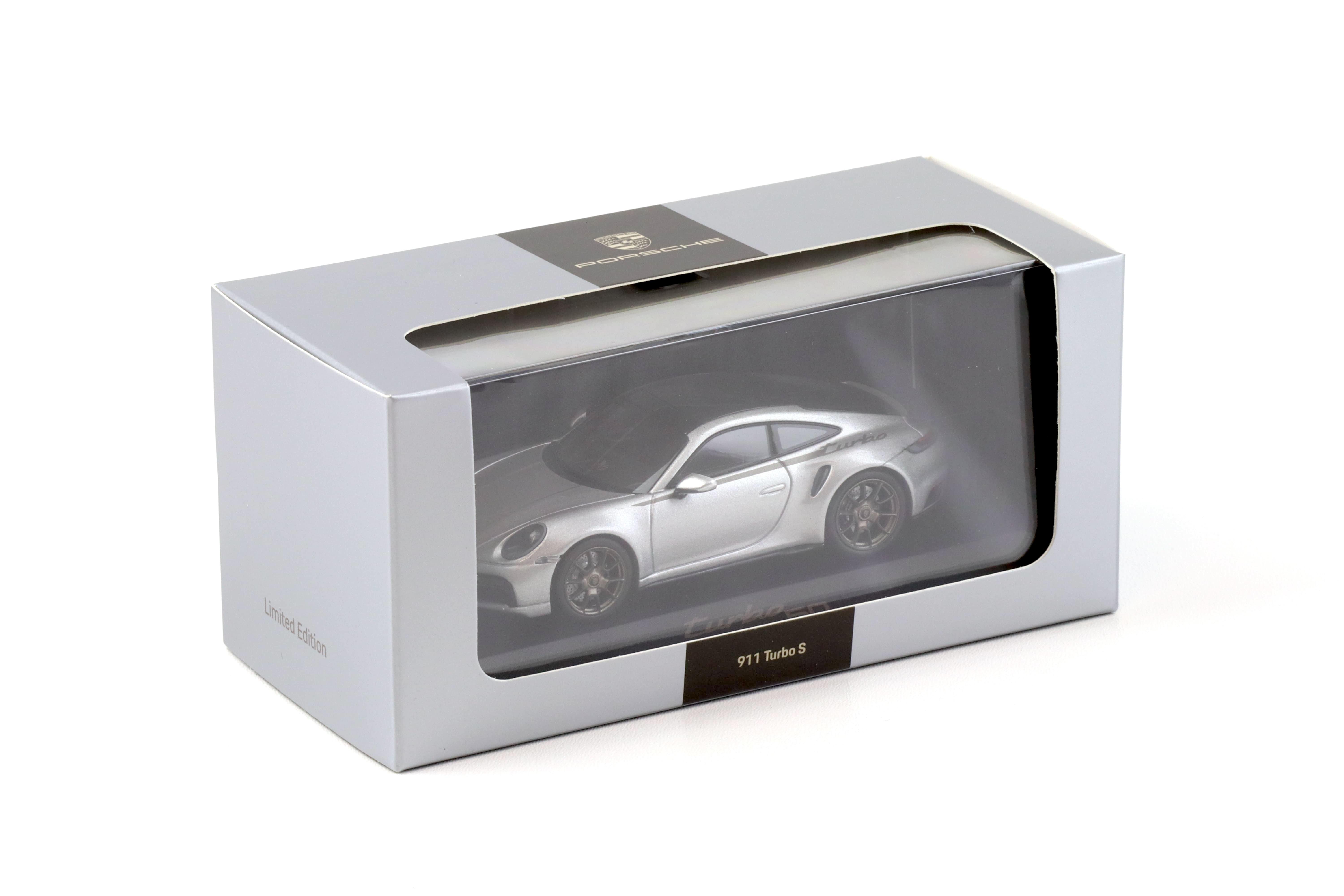 1:43 Minichamps Porsche 911 (992) Turbo S Coupe 50 Jahre Turbo silver WAP DEALER