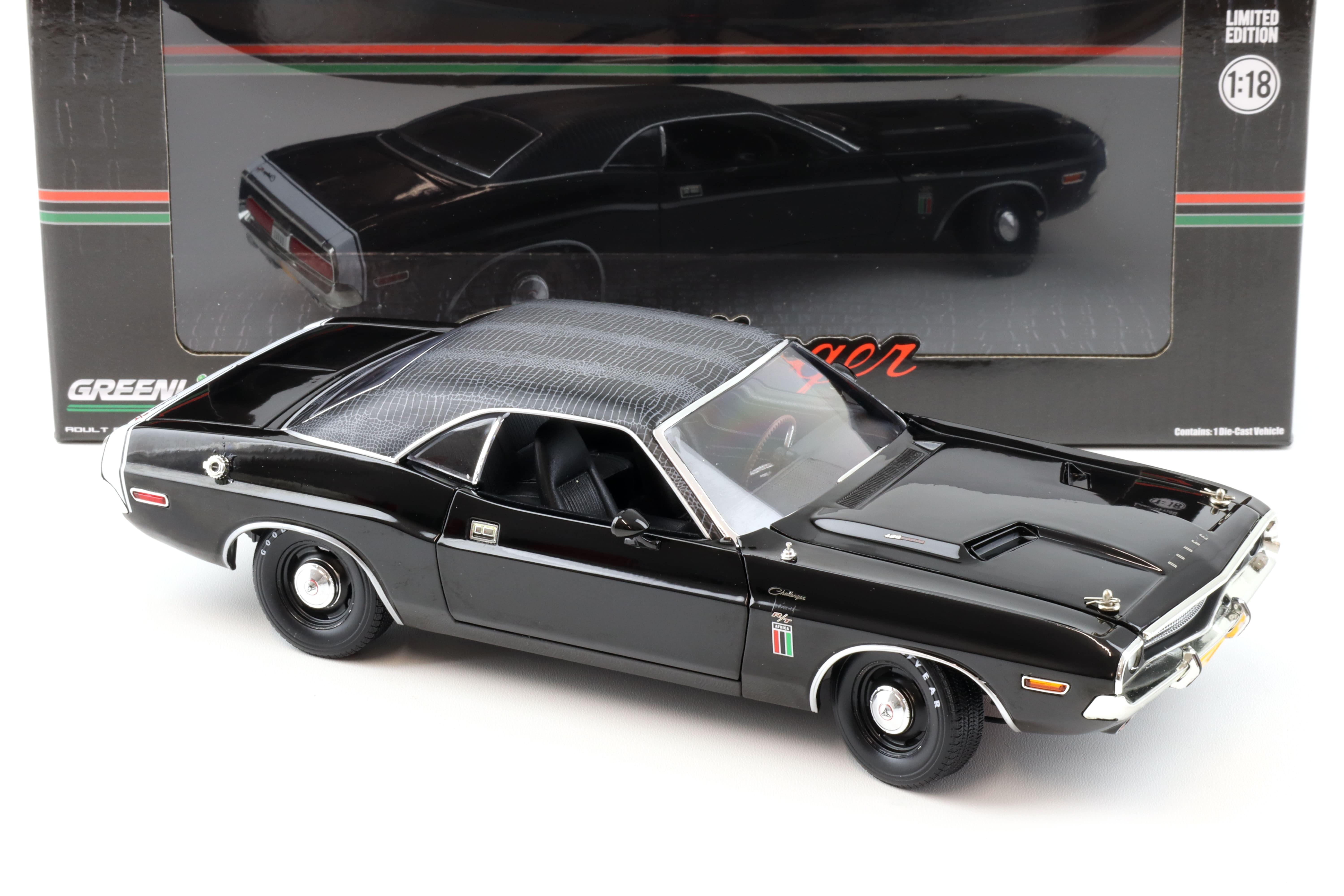 1:18 Greenlight 1970 Dodge Challenger R/T 426 Hemi Coupe THE BLACK GHOST